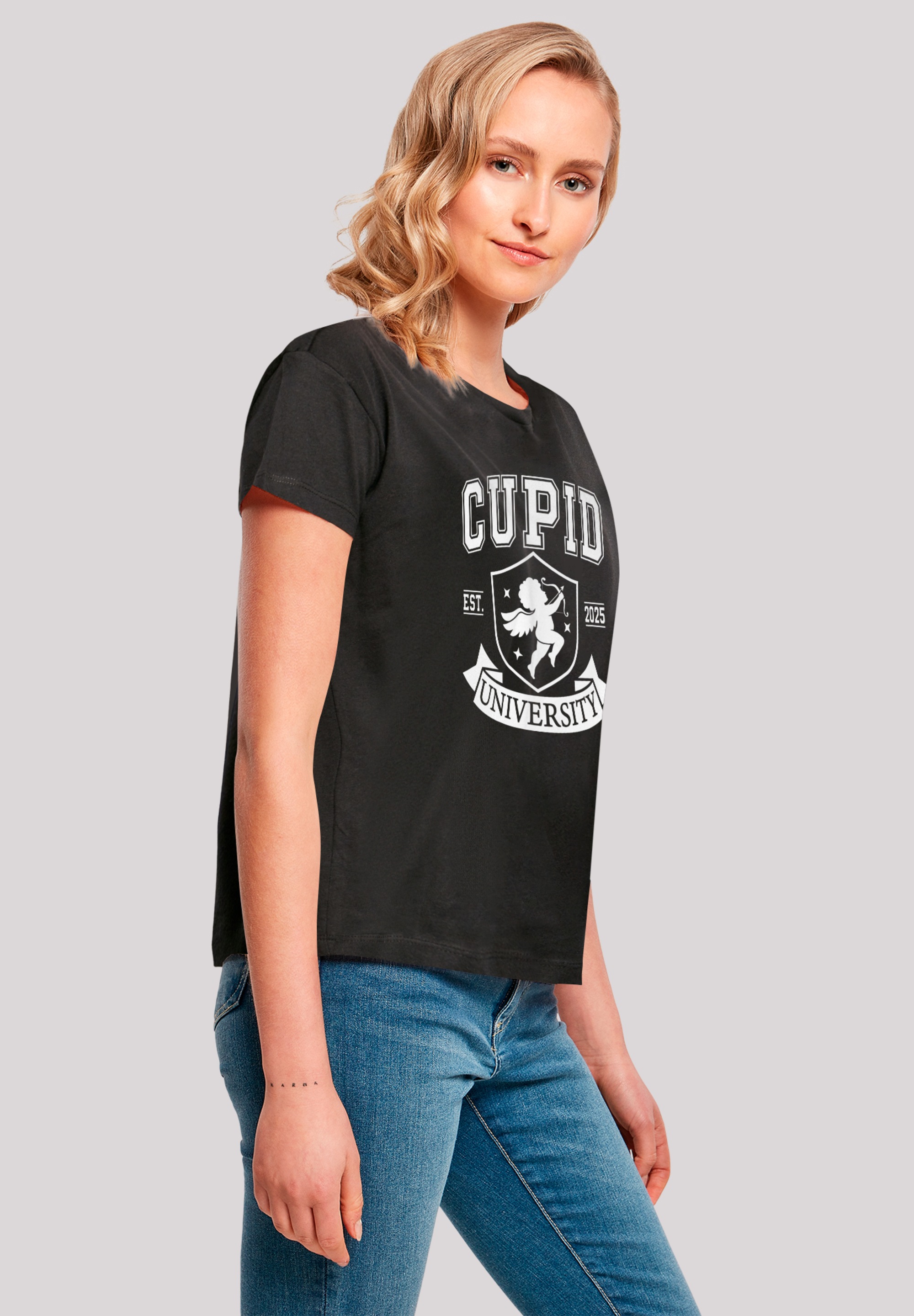 F4NT4STIC T-Shirt »Cupid University Valentinstag«, Premium Qualität