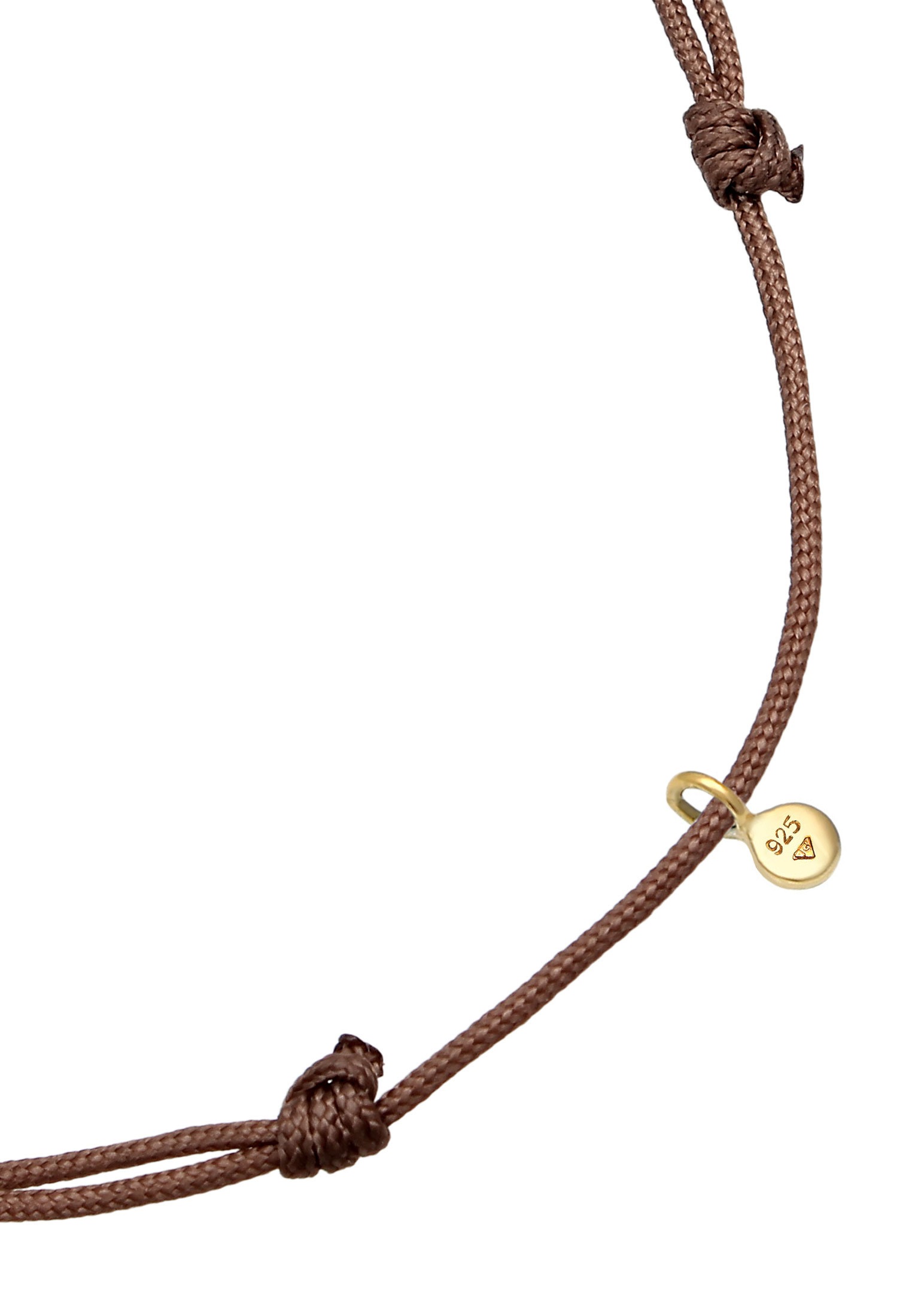 Elli Armkette »Armband Stern Astro Textilband 925 Silber«
