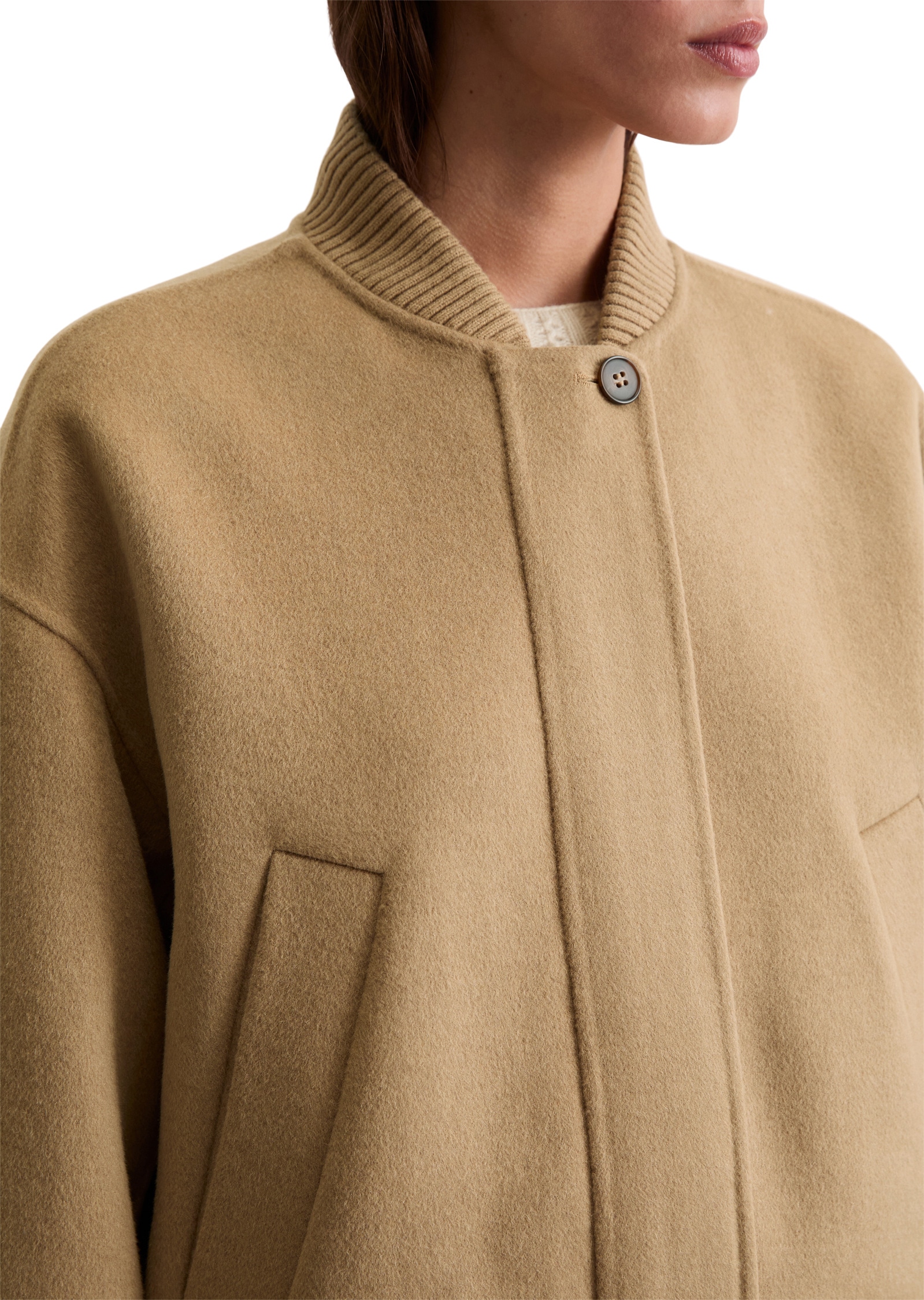 Marc O'Polo Outdoorjacke »aus edlem Doubleface«, ohne Kapuze