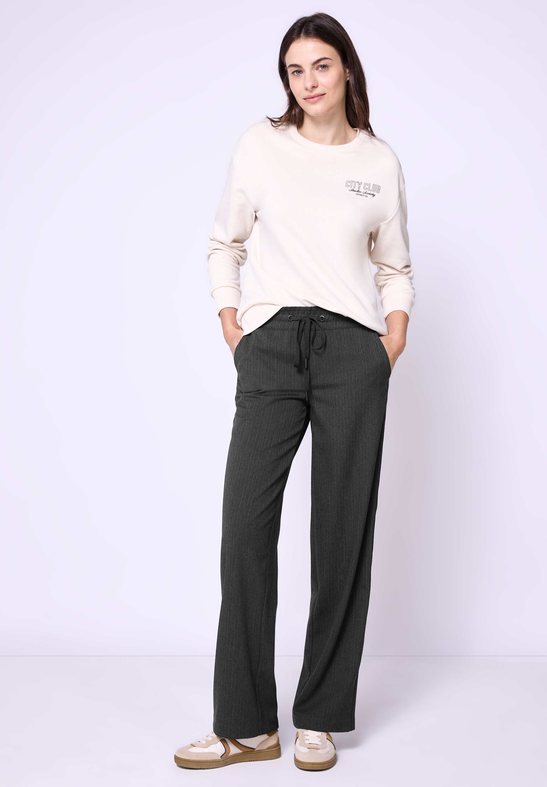 STREET ONE STUDIO Stoffhose  Middle Waist