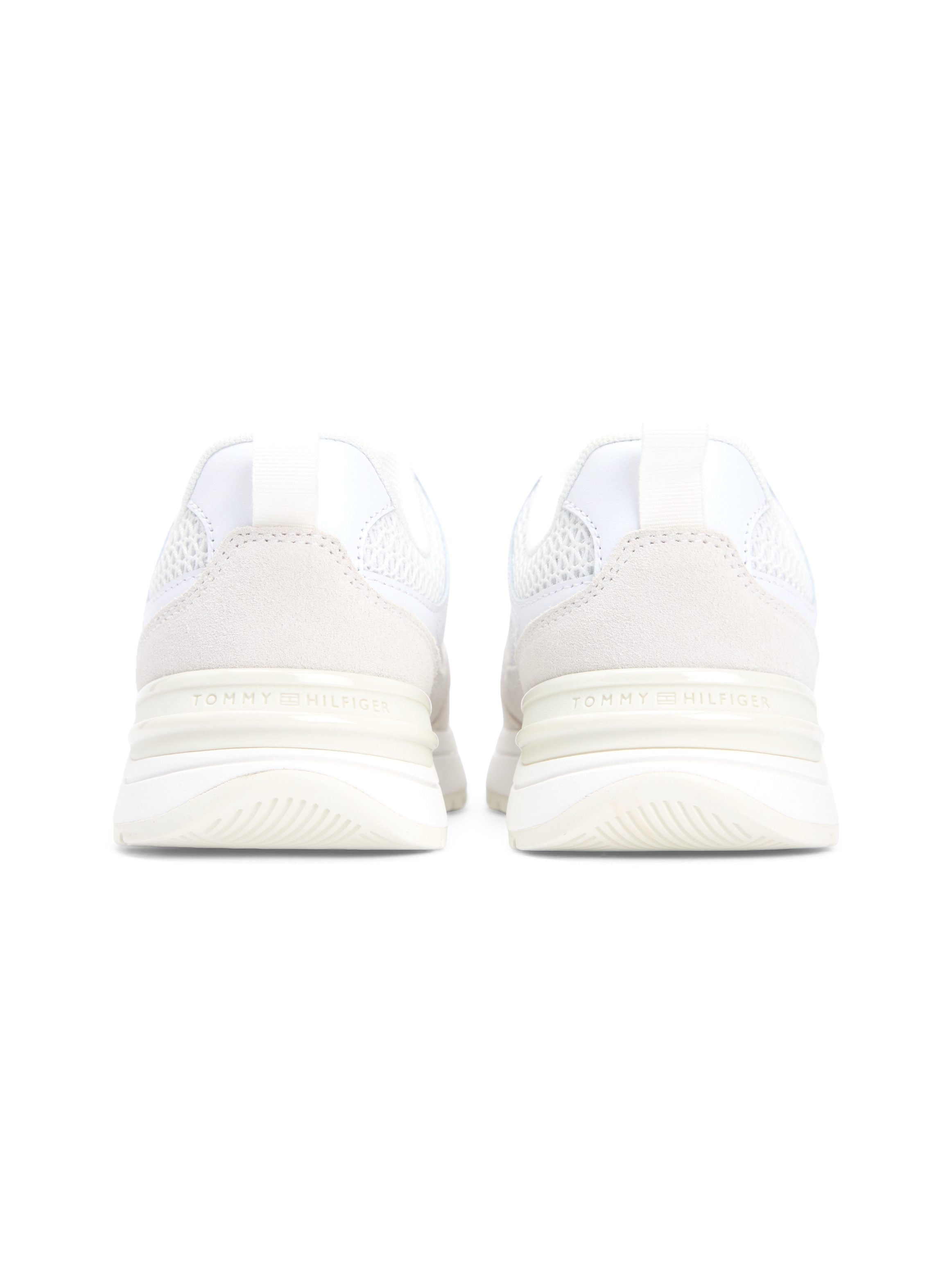 Tommy Hilfiger Plateausneaker »TH MIX MATERIAL RUNNER«  Freizeitschuh, Schnürer, Plateausneaker mit Logoemblem