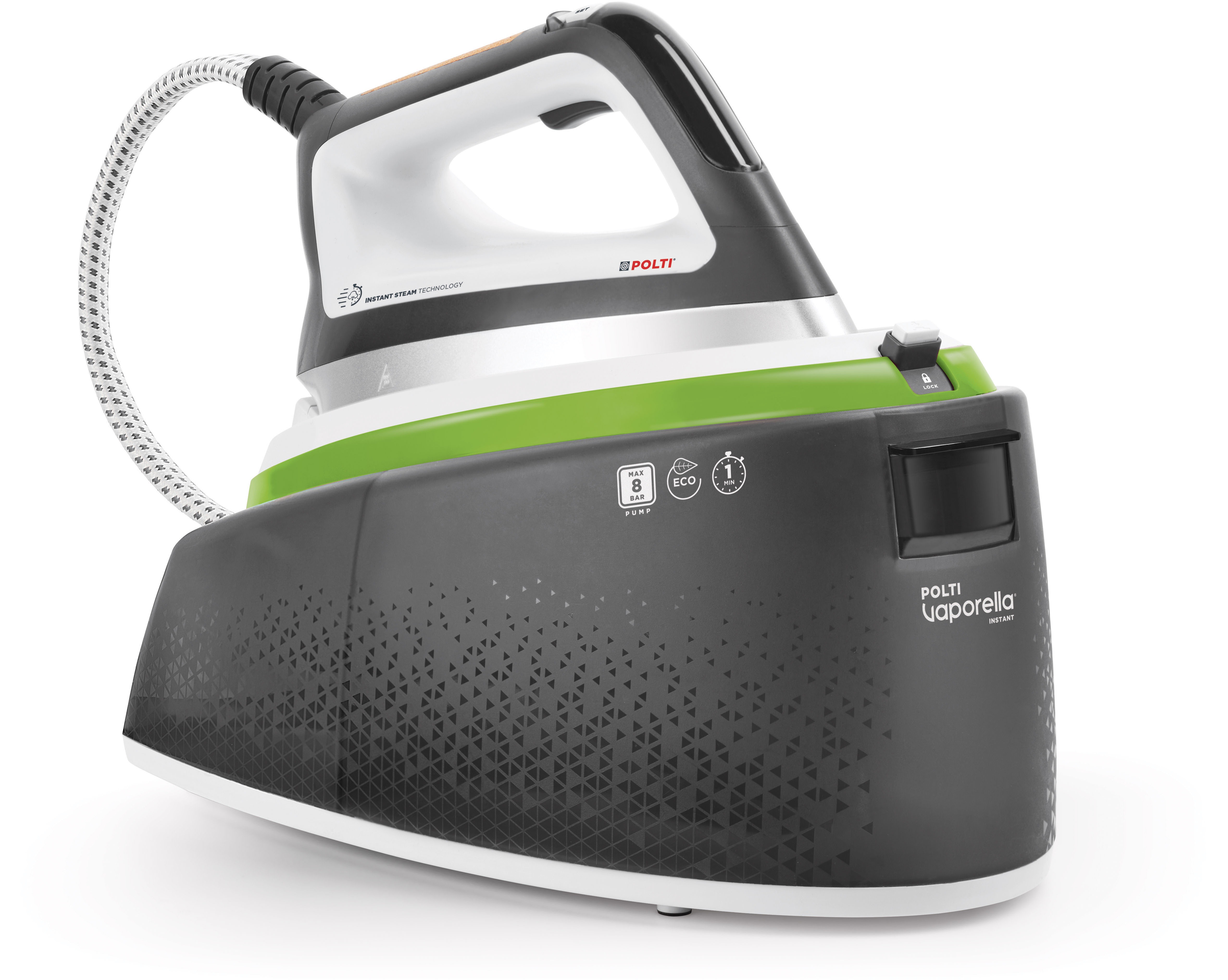 POLTI Dampfbügelstation "VAPORELLA INSTANT VI50.20", grau, Dampfbügelstationen