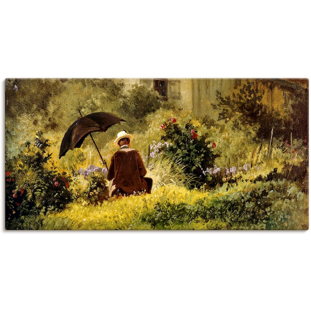 Artland Wandbild »Der Maler im Garten«, Mann, (1 St.), als Leinwandbild,  Wandaufkleber oder Poster in versch. Größen kaufen | BAUR
