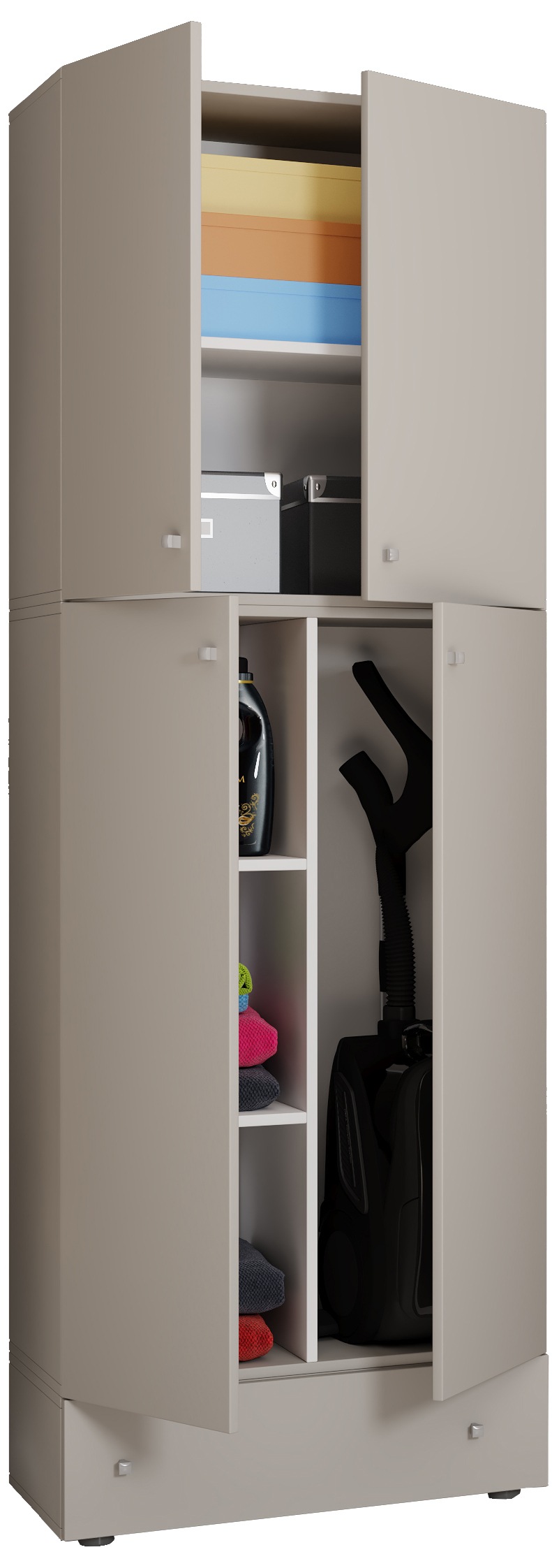 VCM Mehrzweckschrank "VCM Holz Besenschrank  6 Fächer  Maße: H. 200 x B. 70 günstig online kaufen