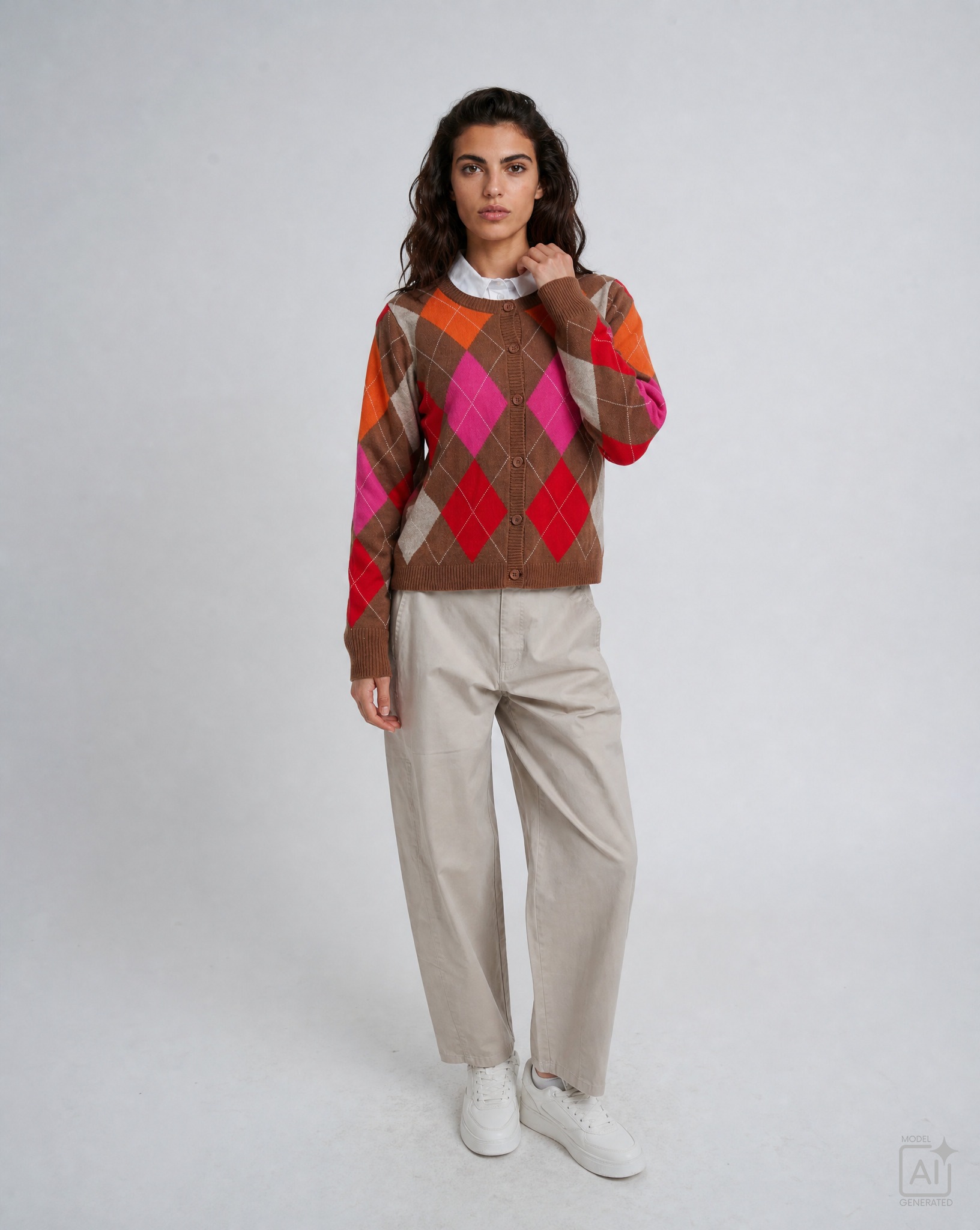 Milano Italy Cardigan aus Feinstrick