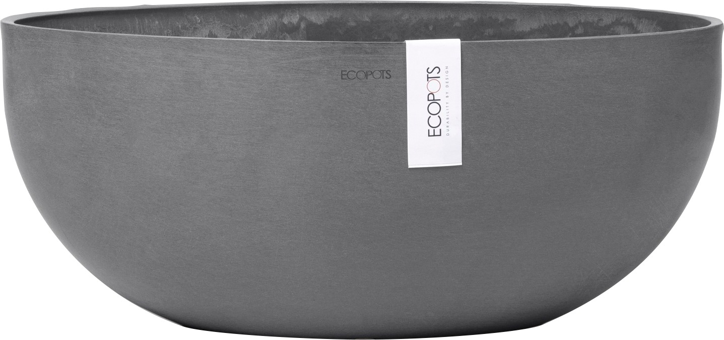 ECOPOTS Blumentopf "SOFIA BIG Grey", BxTxH: 25x25x17,5 cm