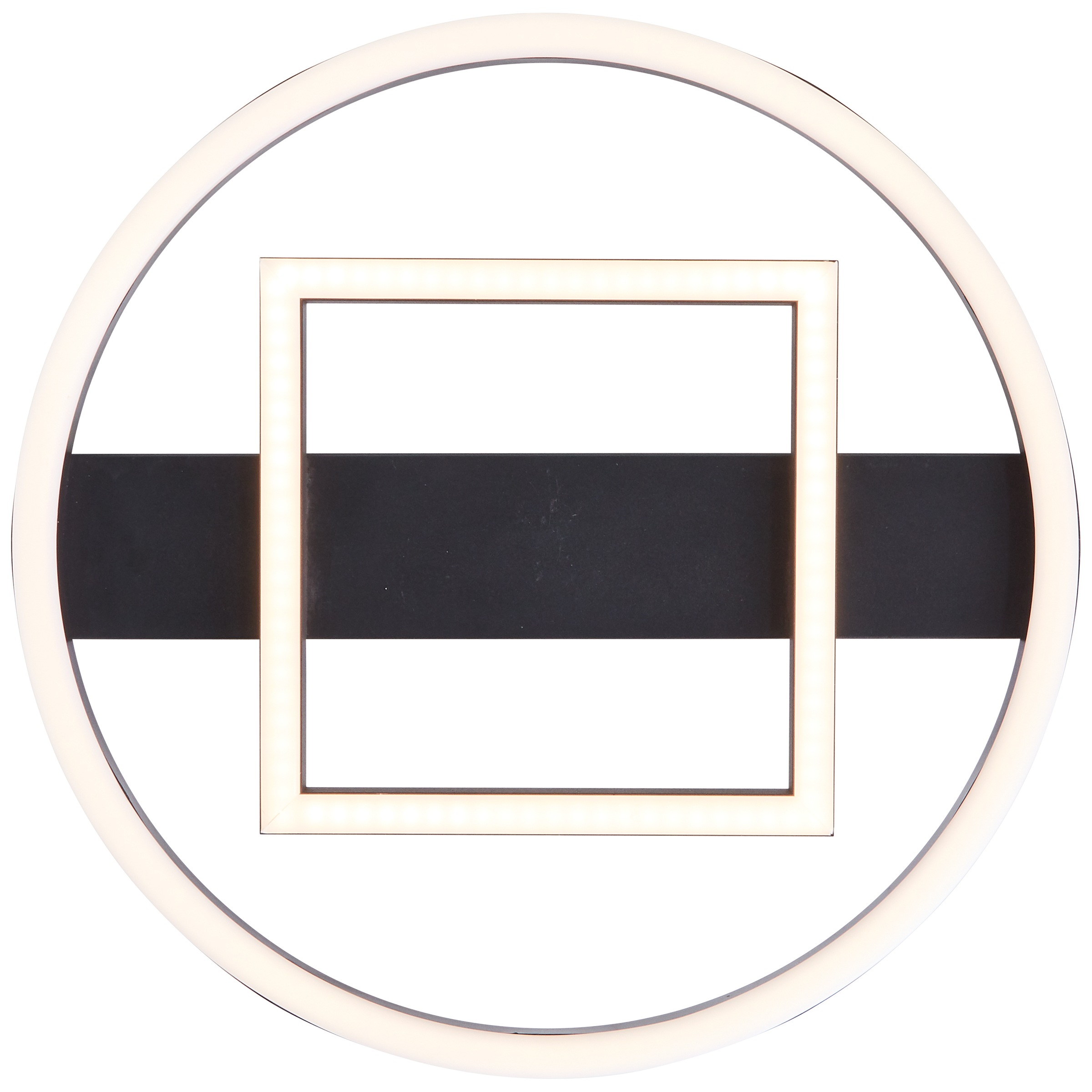 BreLight LED Deckenleuchte »Maureen«, 37 x 37 cm, 2500 lm, 3000 K warmweiß, Metall, schwarz