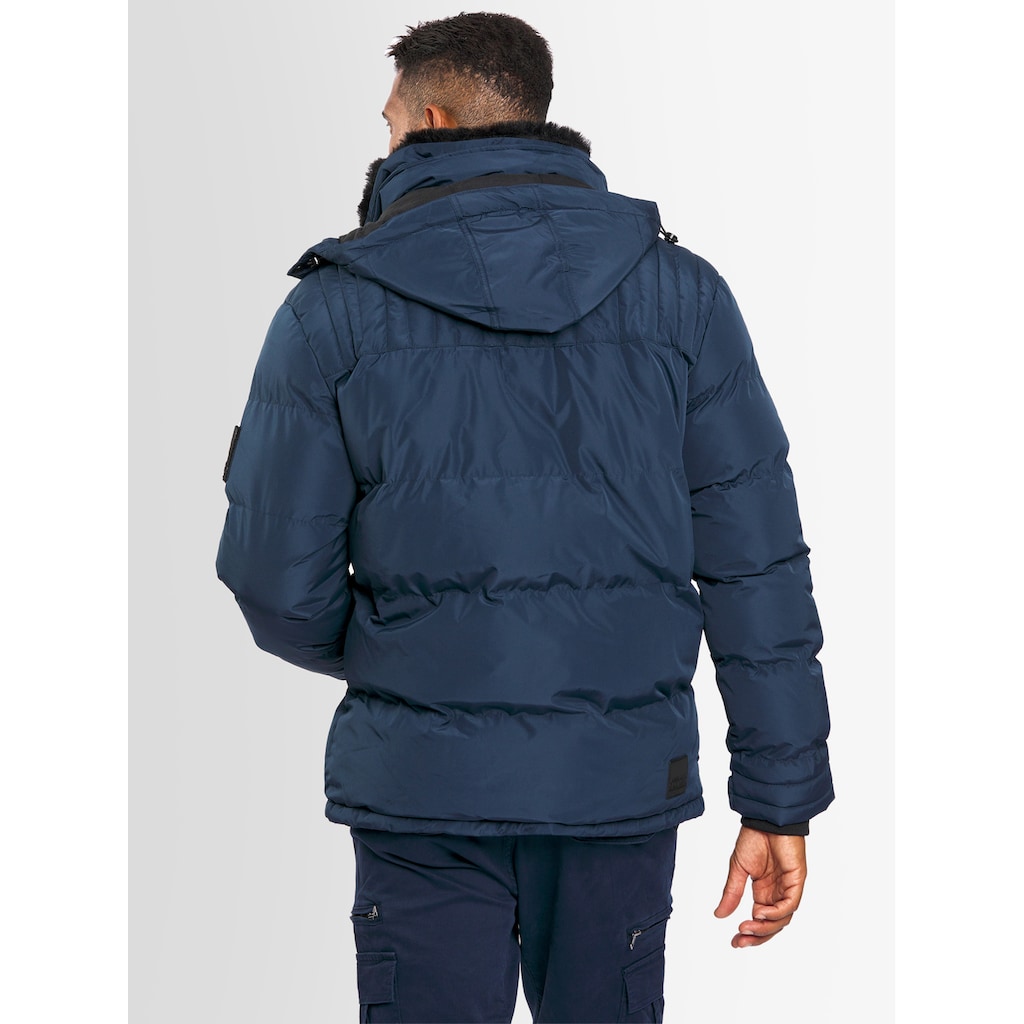 Alessandro Salvarini Winterjacke »ASEzkimo«, mit warmen Teddyfell