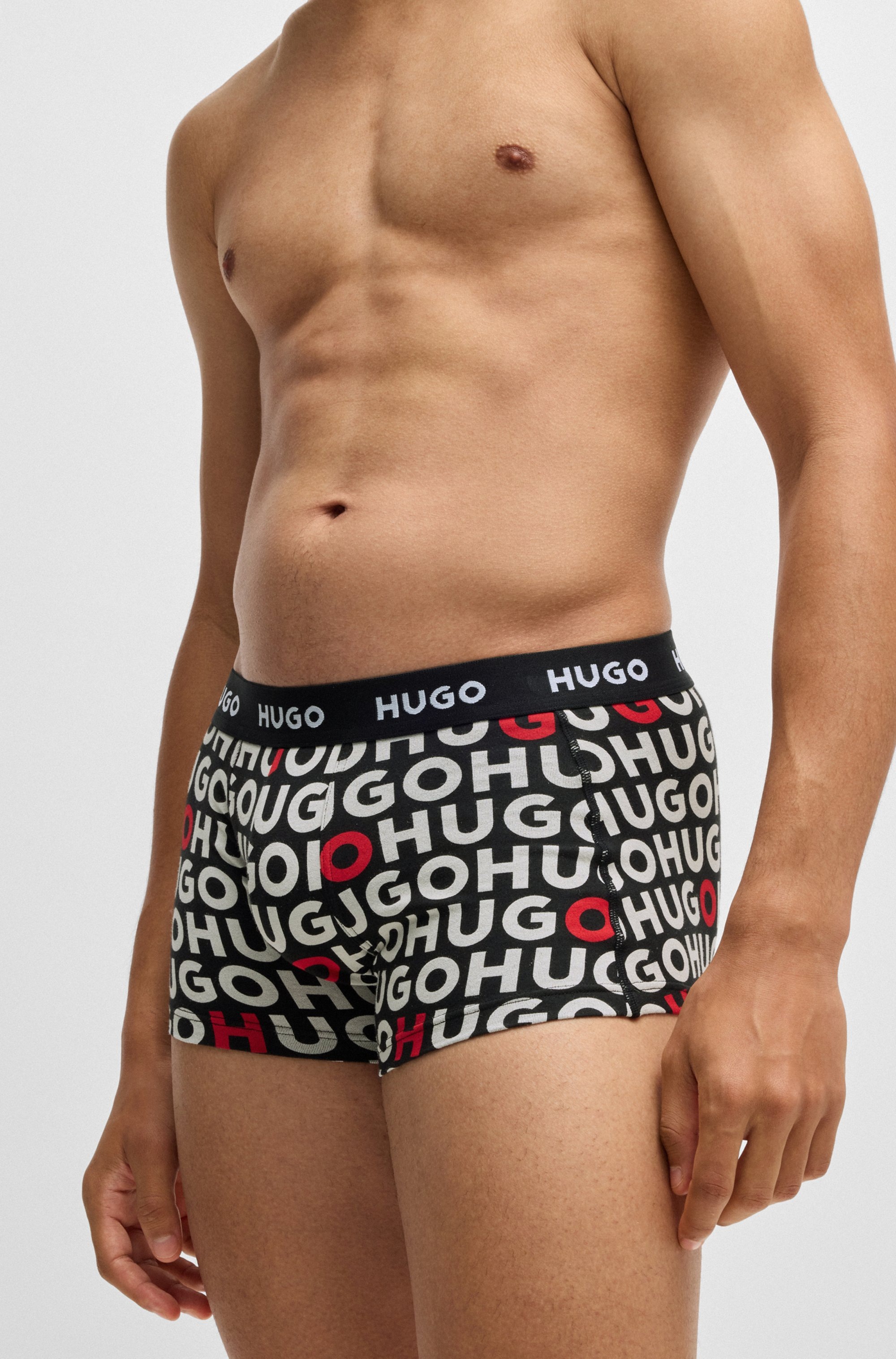 HUGO Underwear Trunk »TRUNK TRIPLET DESIGN«, (Packung, 3 St.), mit Logobund