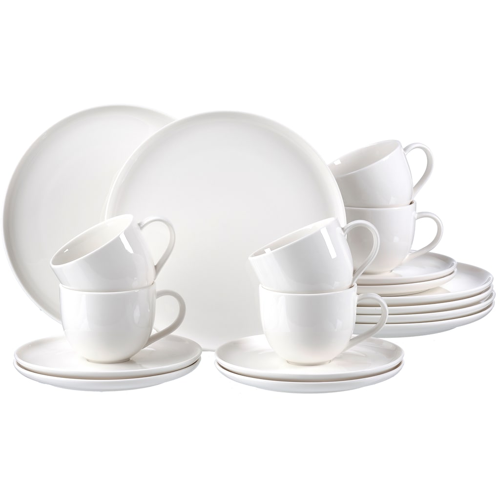 Ritzenhoff & Breker Kaffeeservice »Geschirr-Set, Service Skagen«, (Set, 18 tlg.), im Scandic Style, 18 Teile, für 6 Personen