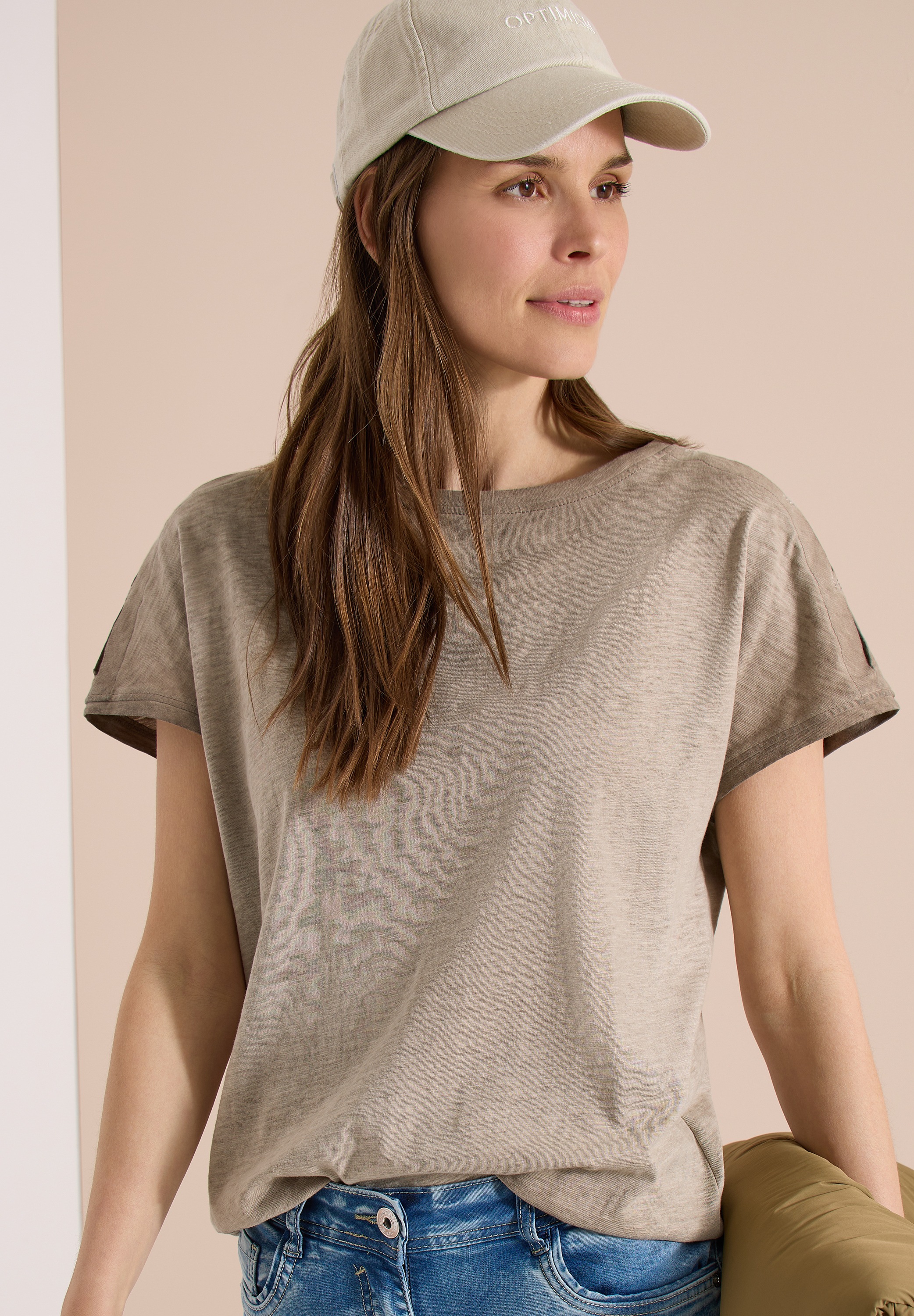 Cecil T-Shirt mit U-Boot-Ausschnitt