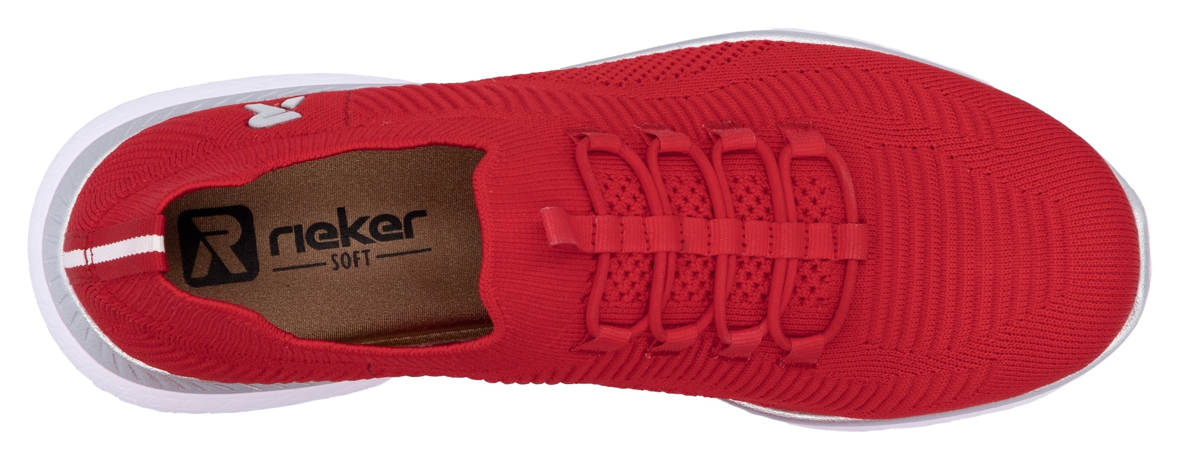 R-Rieker Slip-On Sneaker, Slipper, Freizeitschuh, Schlupfschuh mit Elastik-Einstieg