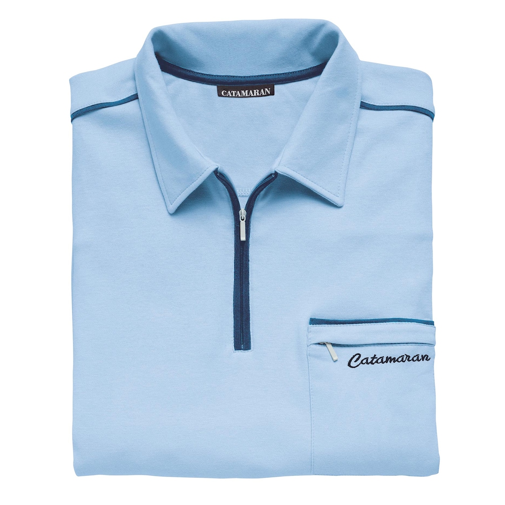 Poloshirt »Langarm-Poloshirt«, (1 tlg.)