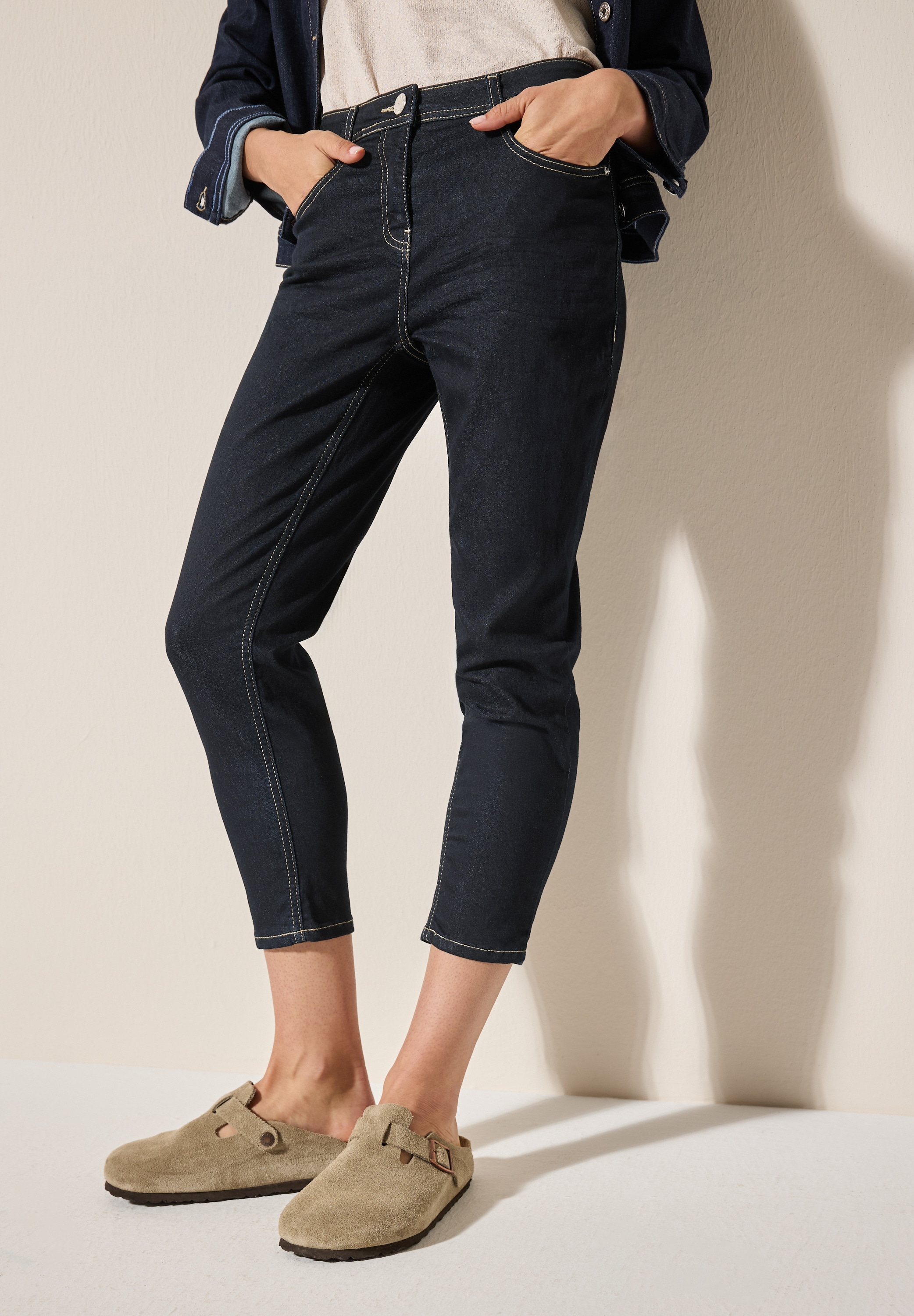 Cecil Slim-fit-Jeans aus Baumwolle mit Stretchanteil