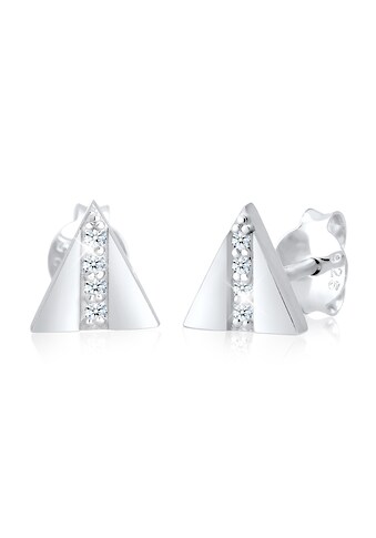Elli Paar Ohrstecker »Stecker Geo Dreieck Diamant (0.04 ct.) 925 Silber« kaufen