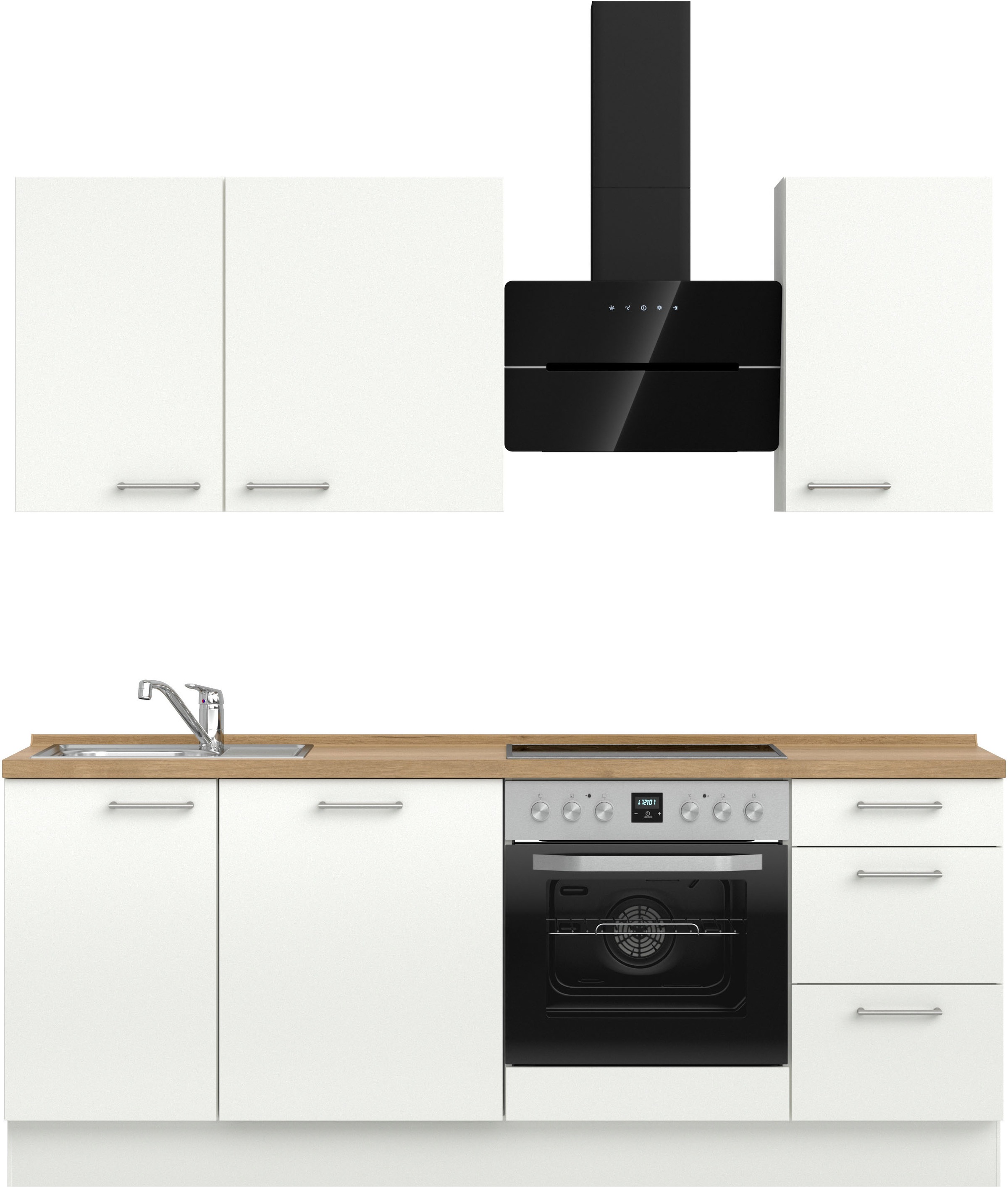 nobilia Küchenzeile ""Laser II", Ausrichtung wählbar, Breite 210 cm" vormon günstig online kaufen