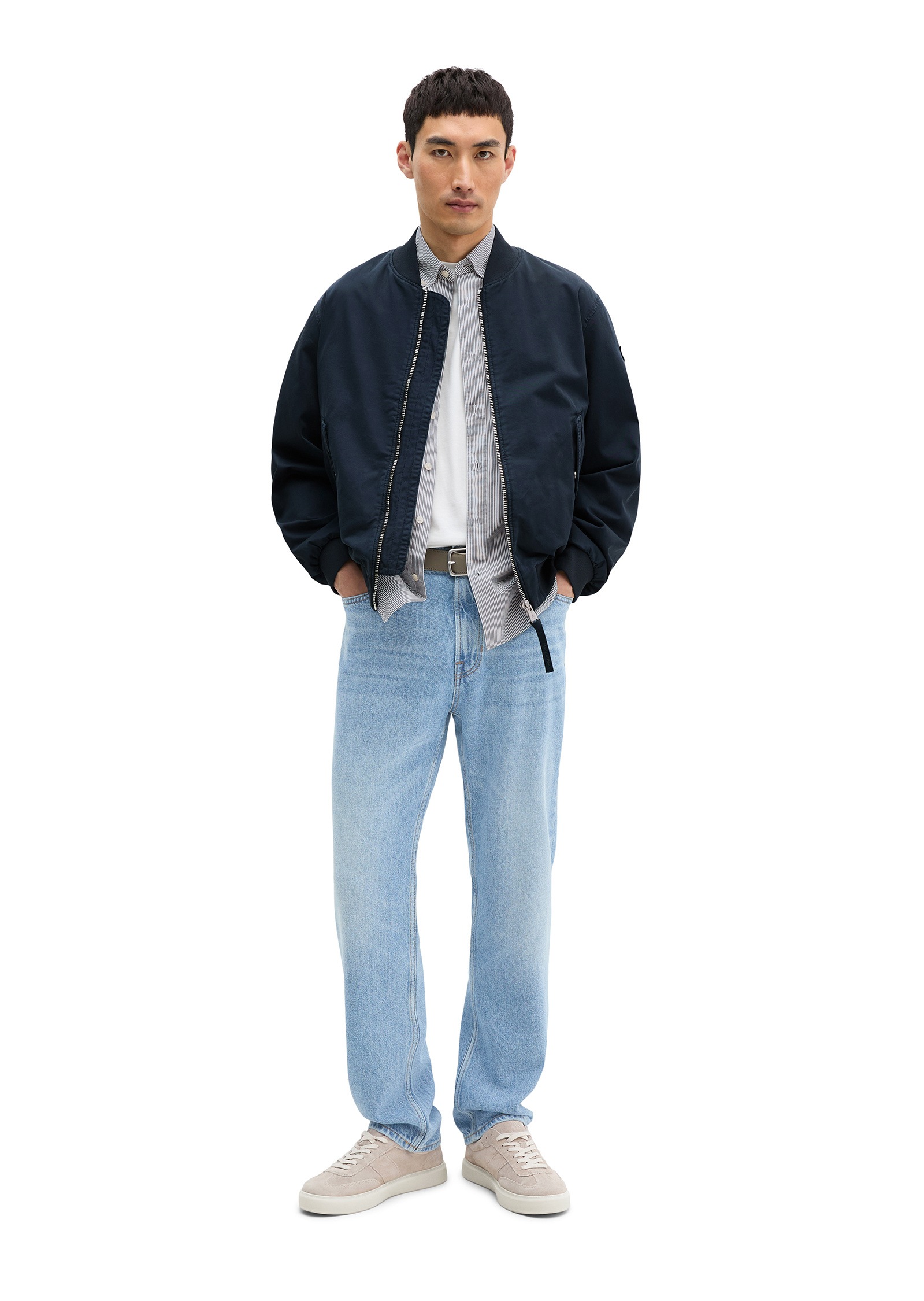 Marc O'Polo Outdoorjacke »aus Bio-Baumwoll-Twill« ohne Kapuze