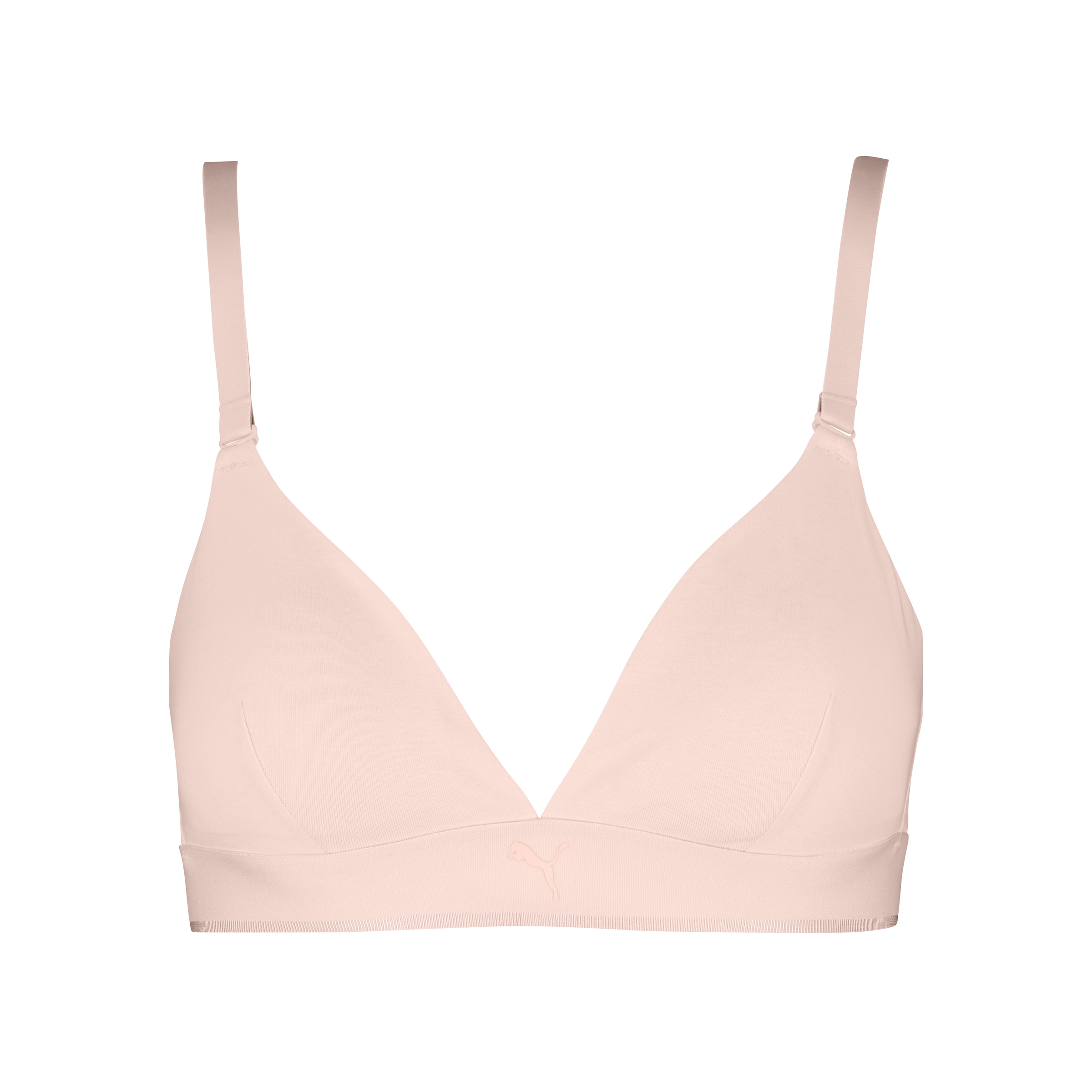 PUMA Bügelloser BH »PUMA WOMEN COTTON TRIANGLE BRALETTE« herausnehmbare gepolsterte Cups für anpassungsfähigen Look