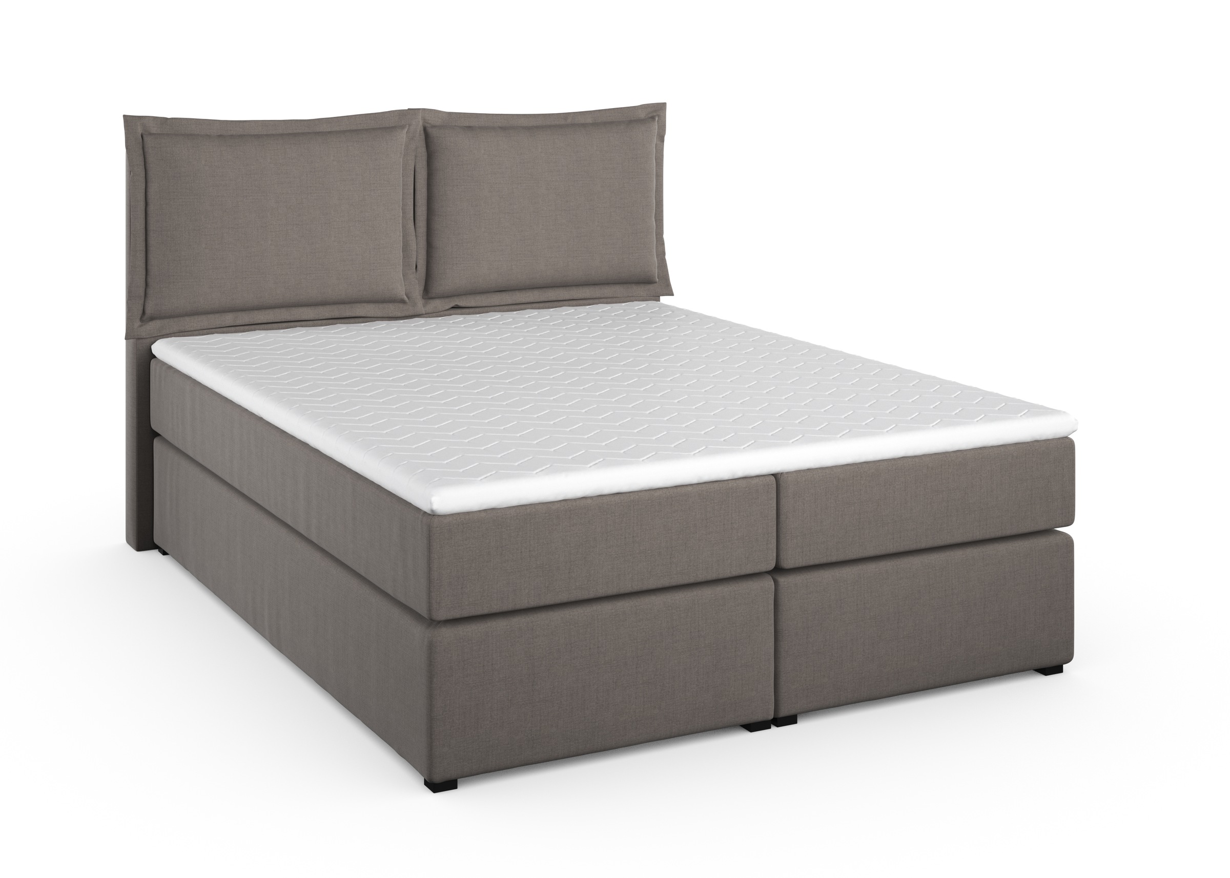 Home affaire Boxspringbett »Lysann«, 5fach verstellbares Kopfteil, in 4 Breiten, 3 Matratzenarten