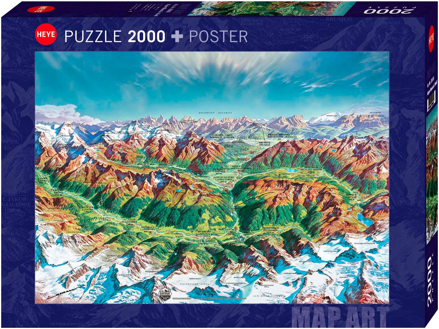 HEYE Puzzle »Alpine Mountain World«, Made in Germany