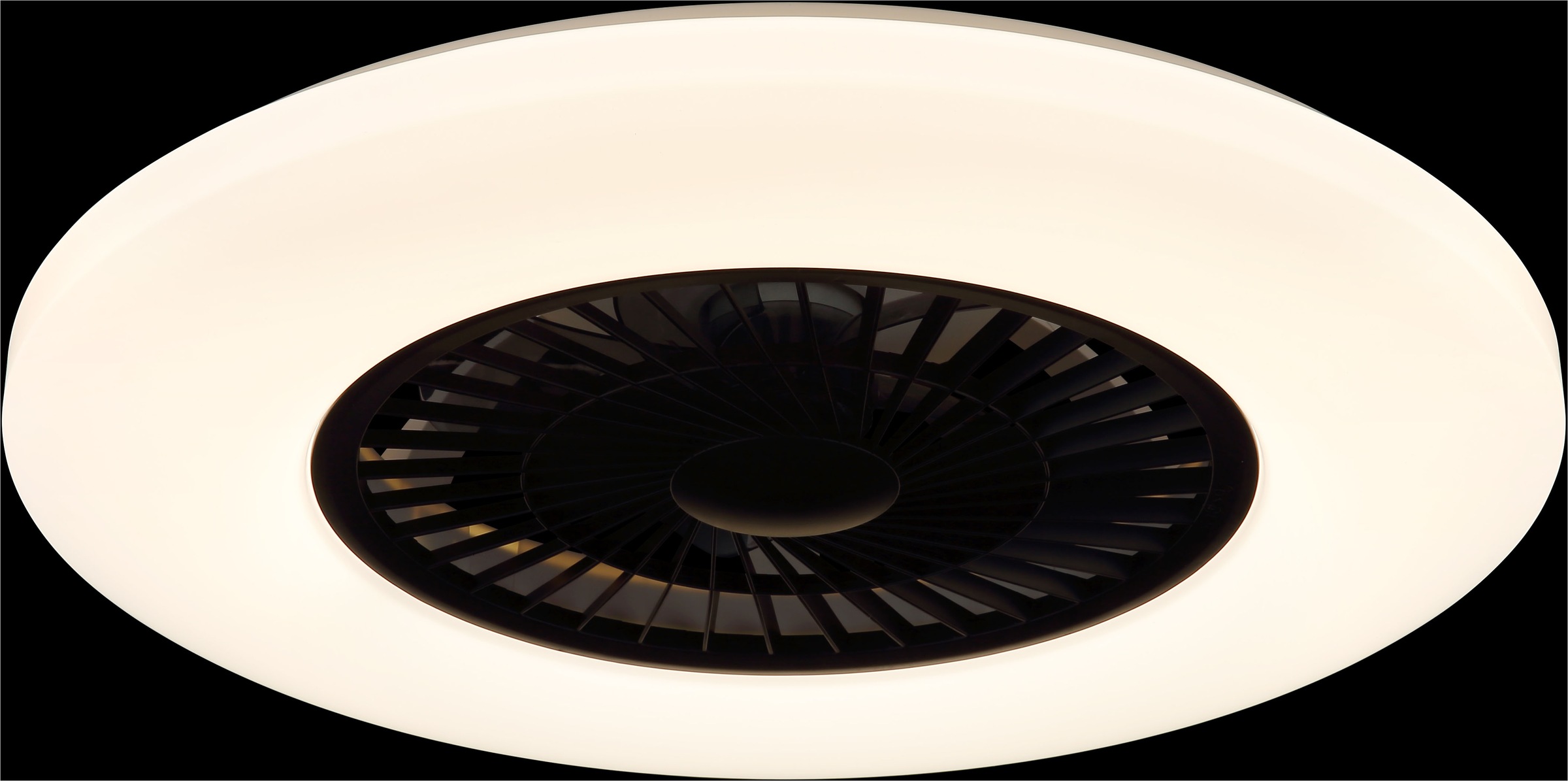 GLOBO LIGHTING Deckenleuchte »ALVA«, Leuchtmittel LED-Modul | LED fest integriert, Ventilator/ Büro / Wohnbereich / Schlafzimmer / weiß / Flügel innen