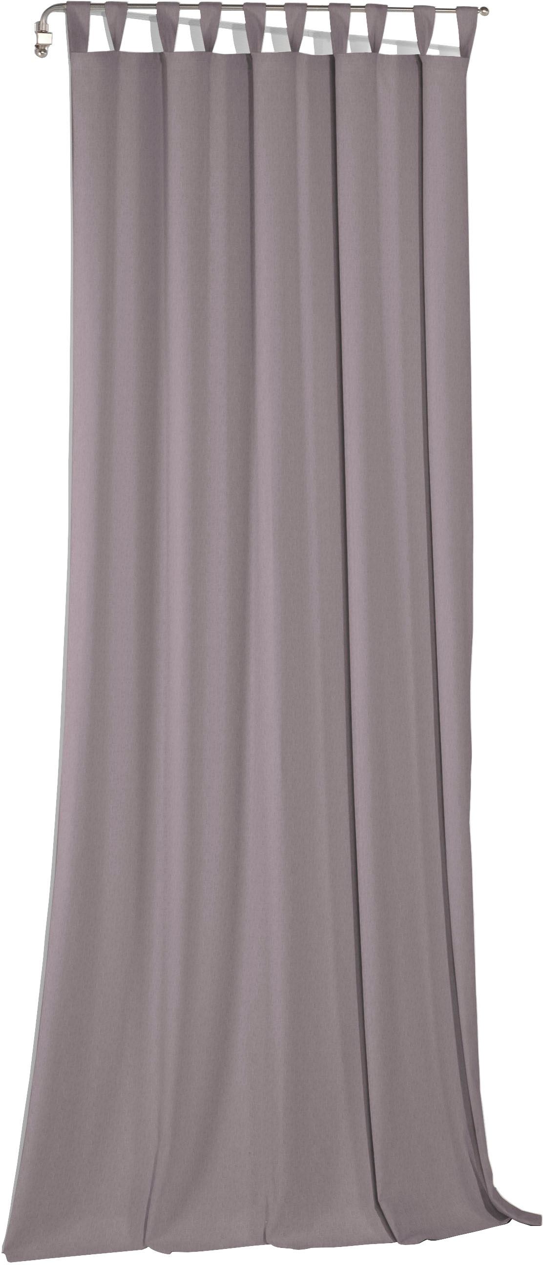 Vorhang WIRTH, B:142cm H:405cm, lila, Jacquard, Baumwolle, Polyester, Wohnzimmer, Gardinen, "Sunday", nach Maß