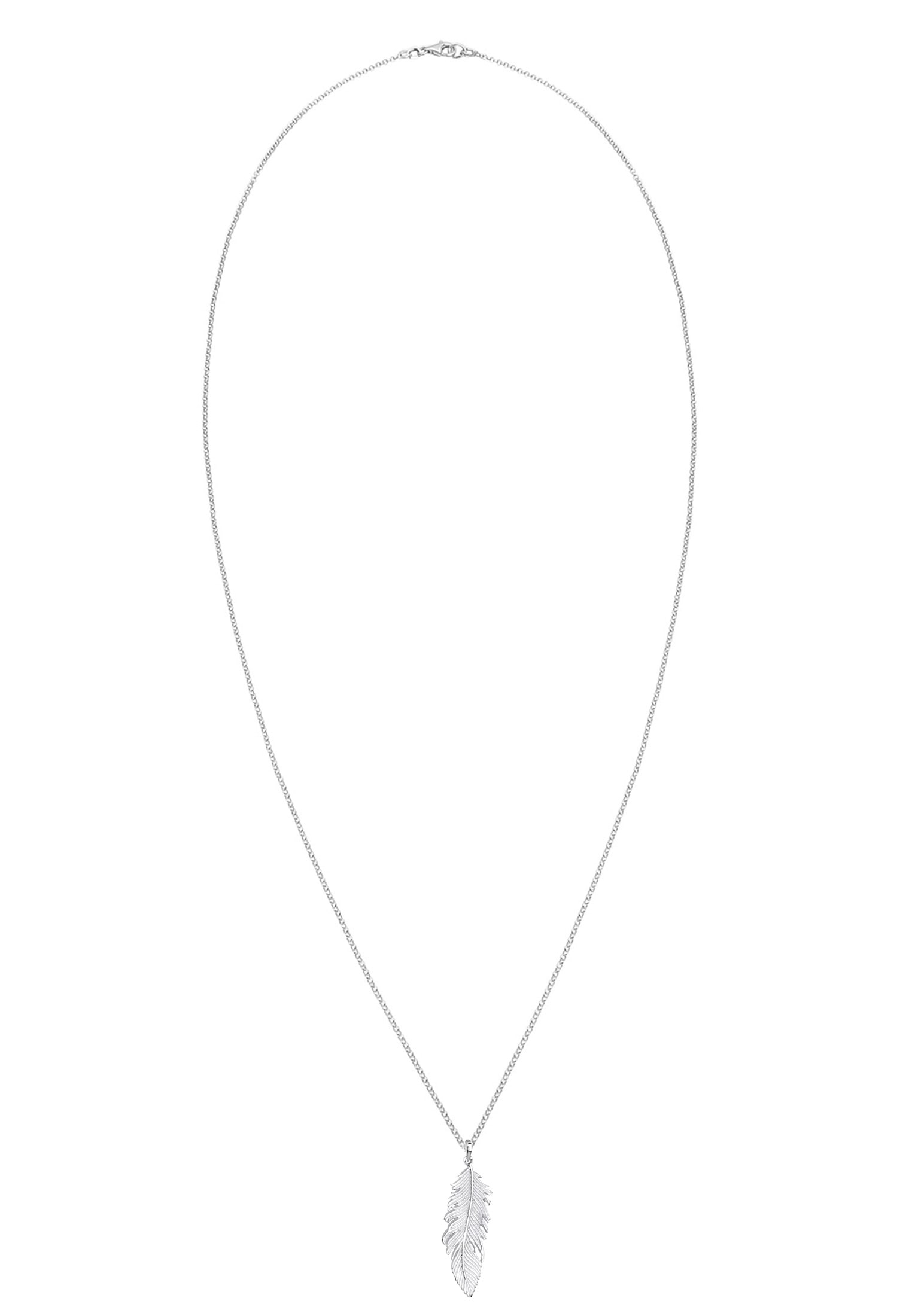 Elli Kette mit Anhänger »Feder Anhänger Engel Gliederkette 925 Silber«
