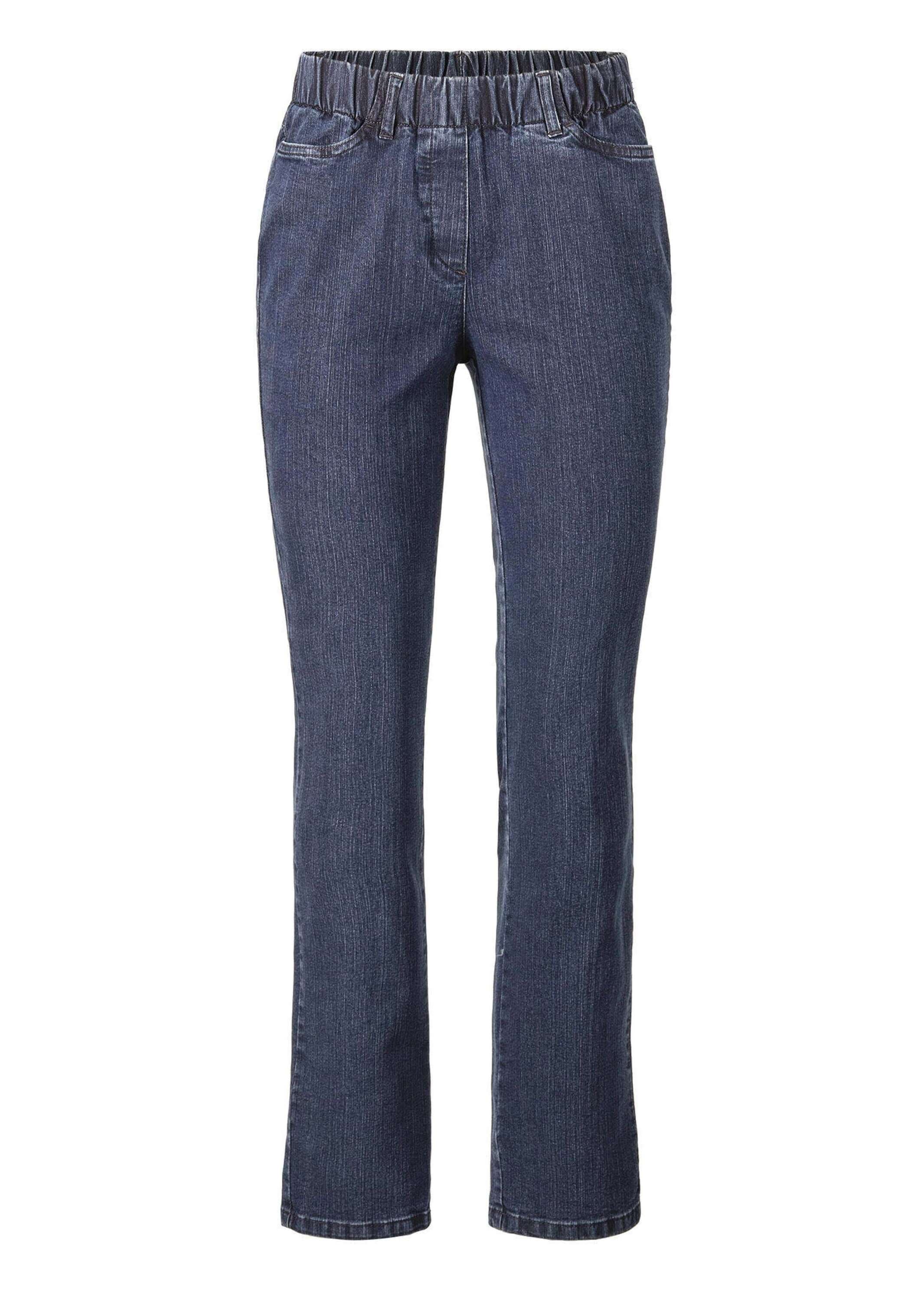 GOLDNER Regular-fit-Jeans "Klassische Jeansschlupfhose LOUISA" Dehnbar in jede Richtung
