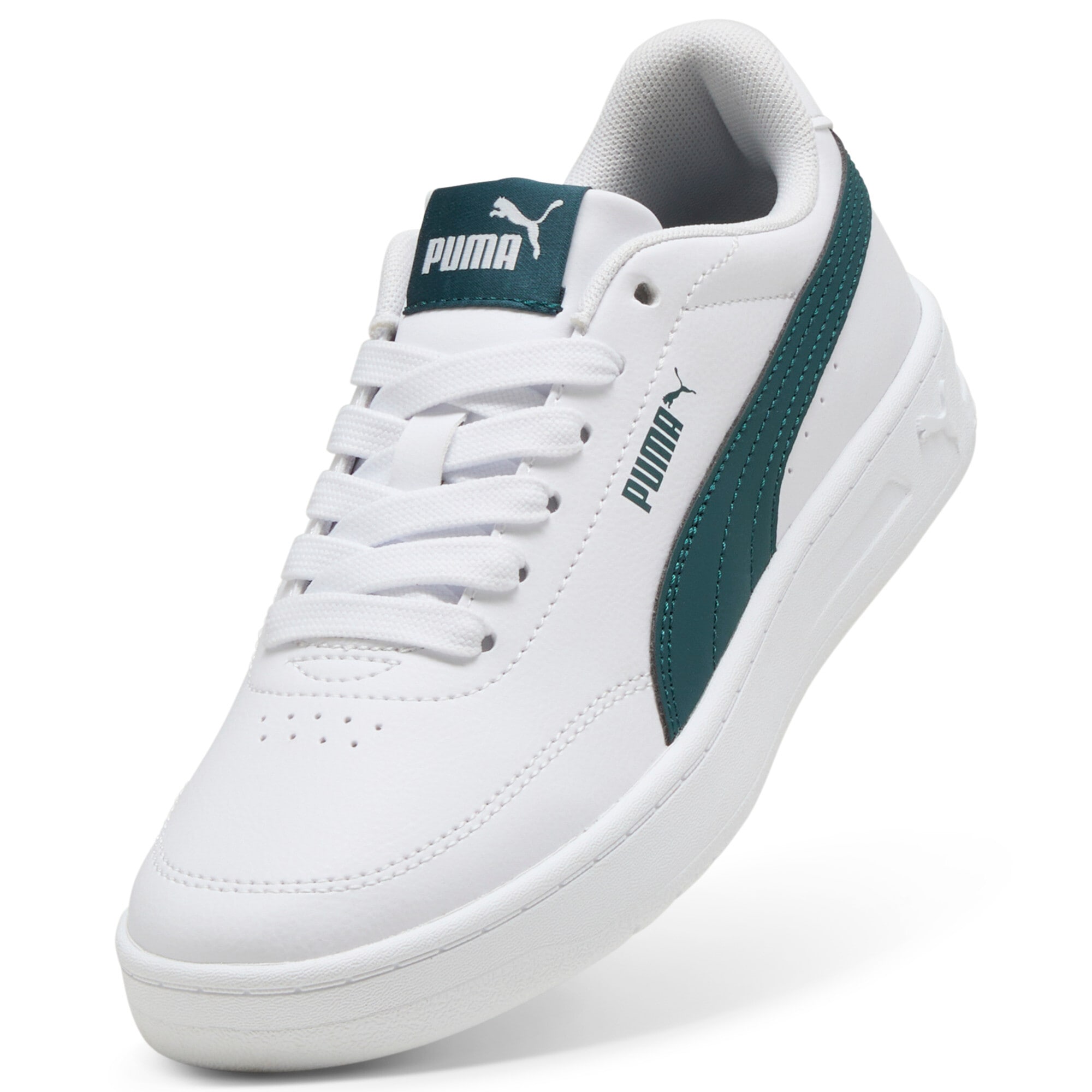 PUMA Sneaker »COURT CLASSIC CLEAN JR«  mit Gummilaufsohle, mit leichtem Profil, Obermaterial aus Synthetik
