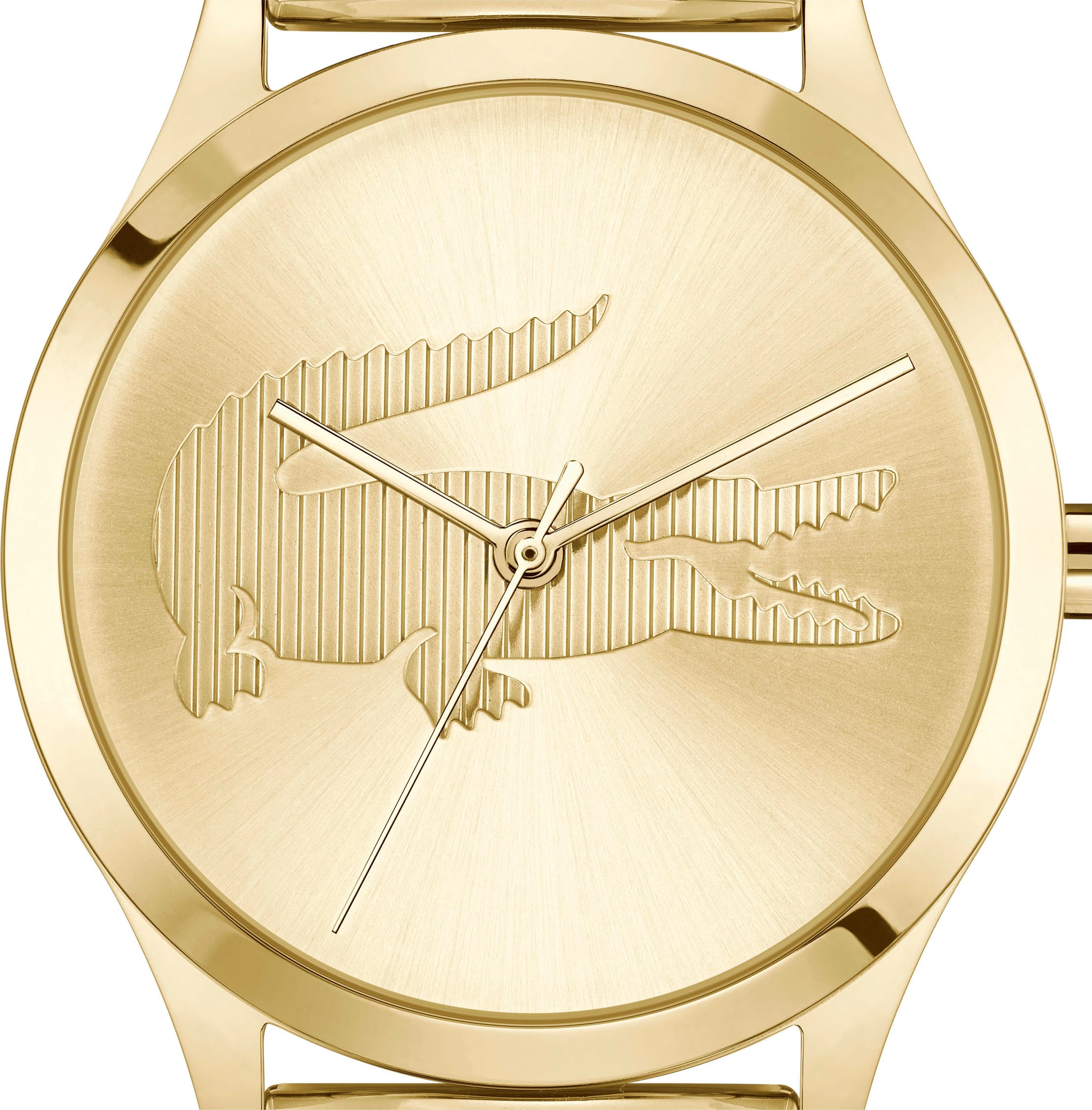 Lacoste Quarzuhr »CROCODELLE«, Armbanduhr, Damenuhr, Edelstahlarmband, analog