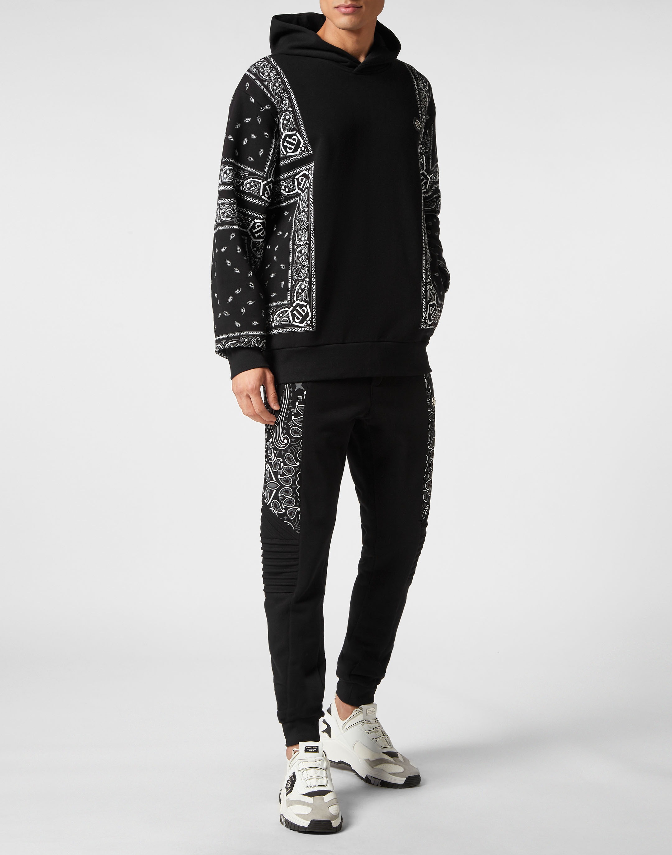 Thumbnail - PHILIPP PLEIN Kapuzensweatjacke "Paisley"