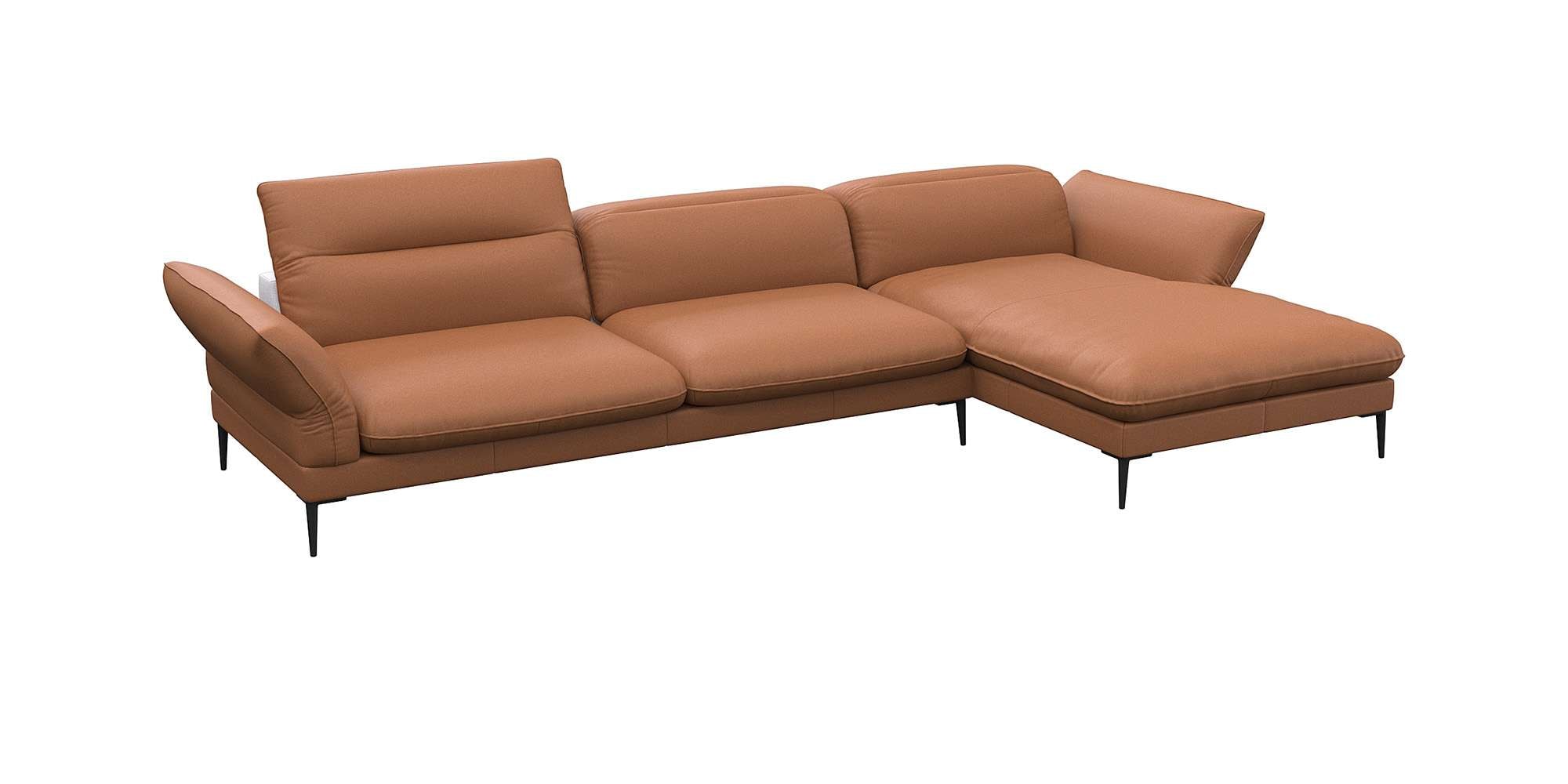 FLEXLUX Ecksofa "Salino, Funktionssofa mit Recamiere, Relaxsofa, Ecksofa", günstig online kaufen