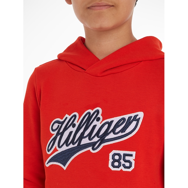 Tommy Hilfiger Kapuzensweatshirt »HILFIGER SCRIPT HOODIE«, mit großer  Logostickerei ▷ für | BAUR