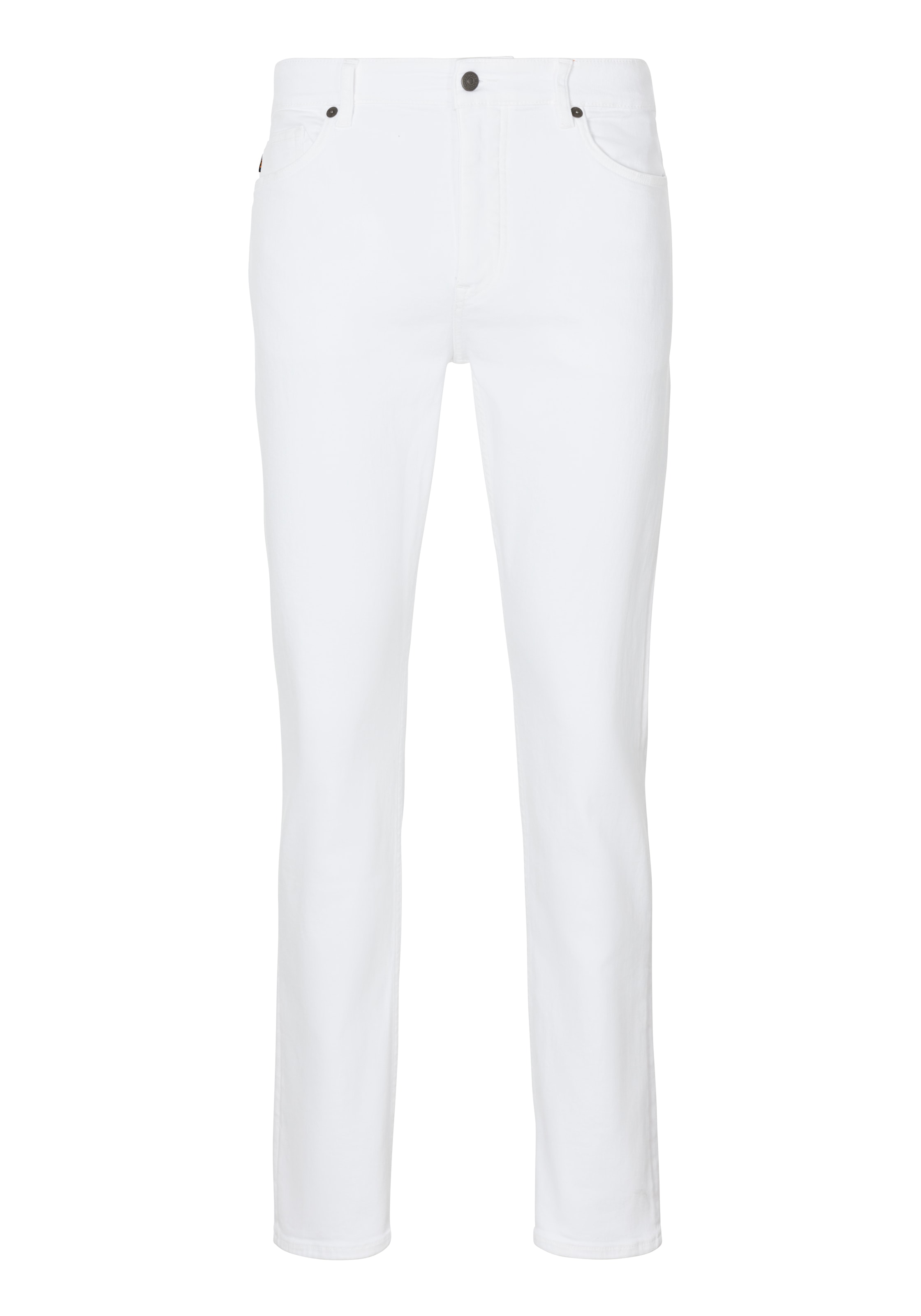 BOSS ORANGE 5-Pocket-Jeans »DELAWARE BO«, in weißer Optik mit Lederbadge