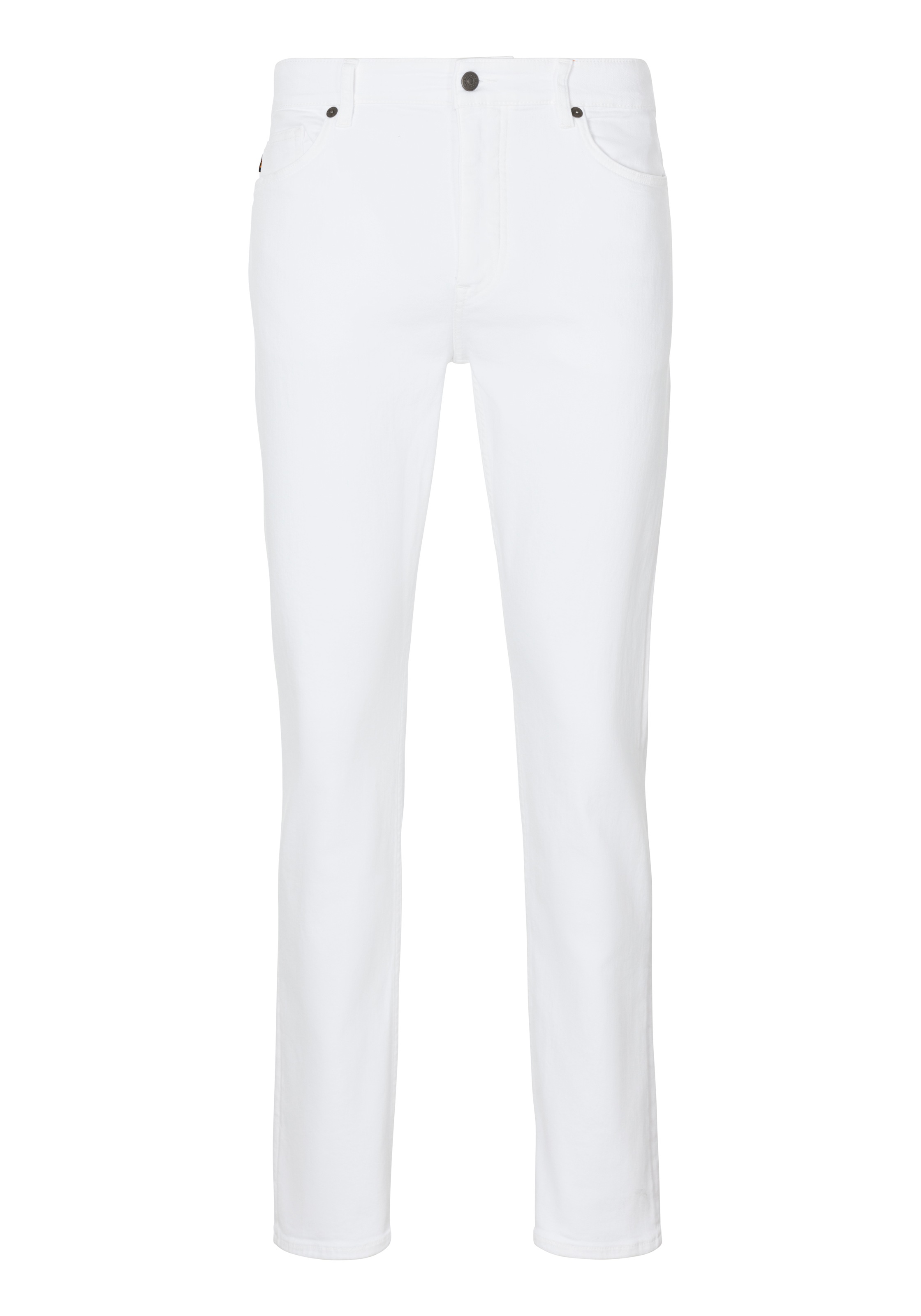 BOSS ORANGE 5-Pocket-Jeans "DELAWARE BO", in weißer Optik mit Lederbadge günstig online kaufen