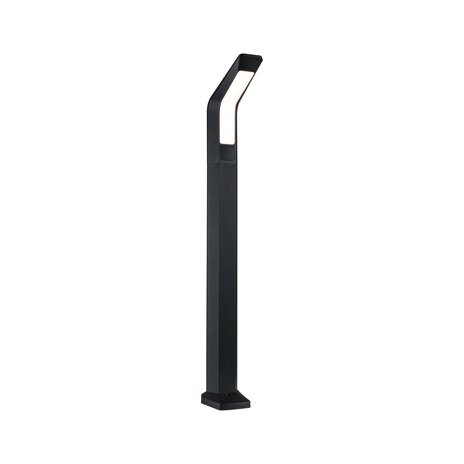 LED Pollerleuchte PAULMANN, B:12cm H:91cm T:25,7cm, grau, Leuchten, "Merano IP44 910mm 3000K 14W 850lm 230V Anthrazit Aluminium", Bewegungsmelder mit