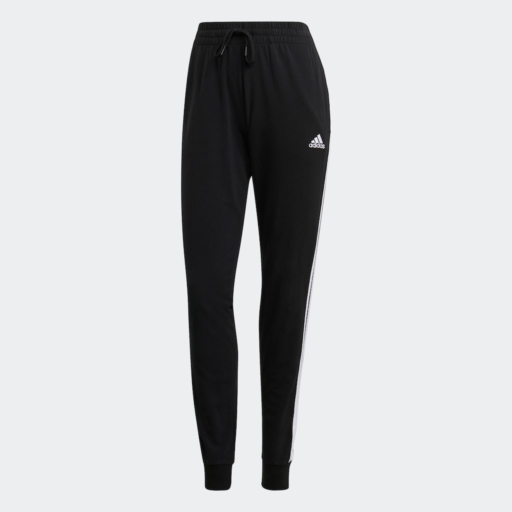 adidas Sportswear Sporthose »ESSENTIALS SINGLE JERSEY 3STREIFEN HOSE«, (1 tlg.)