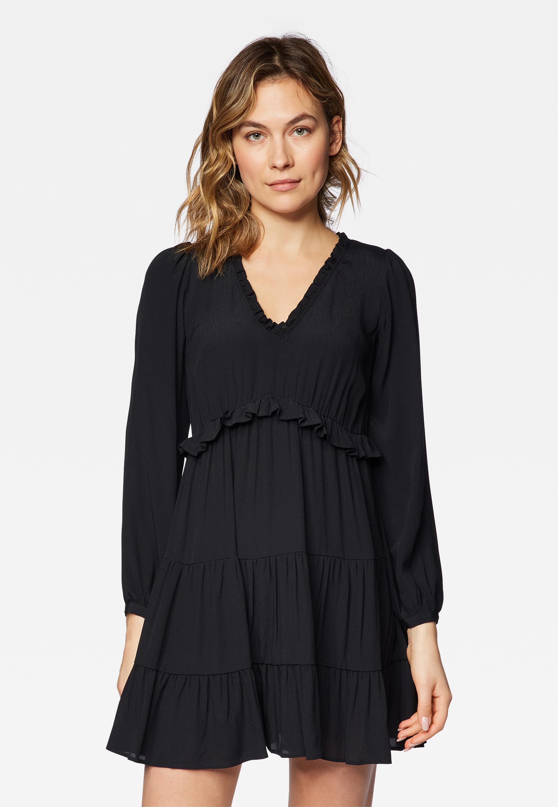 Mavi Minikleid »LONG SLEEVE DRESS«, Kurzes Kleid