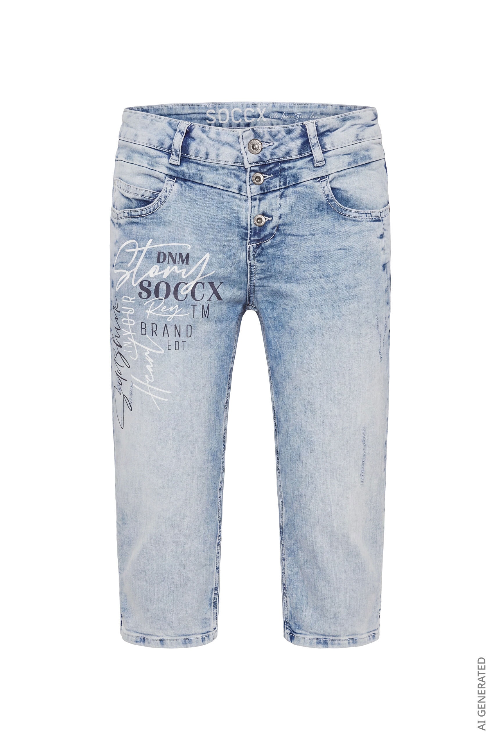 SOCCX Regular-fit-Jeans mit normaler Leibhöhe