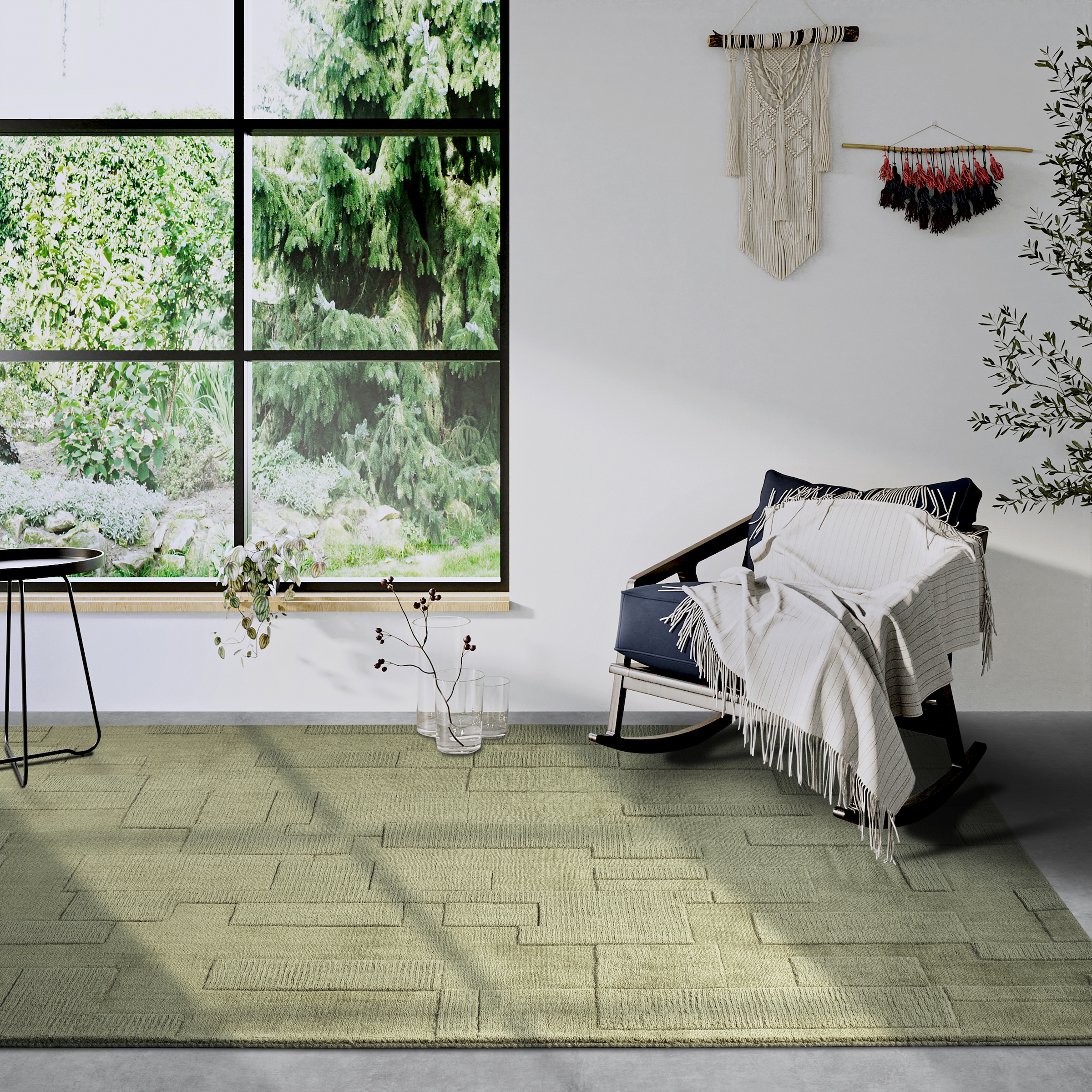 Villeroy & Boch Wollteppich »Wilhelmine«, rechteckig, 10 mm Höhe, Läufer, handgewebt, Wolle, Natur, Wohnzimmer, Geometrie, Boho