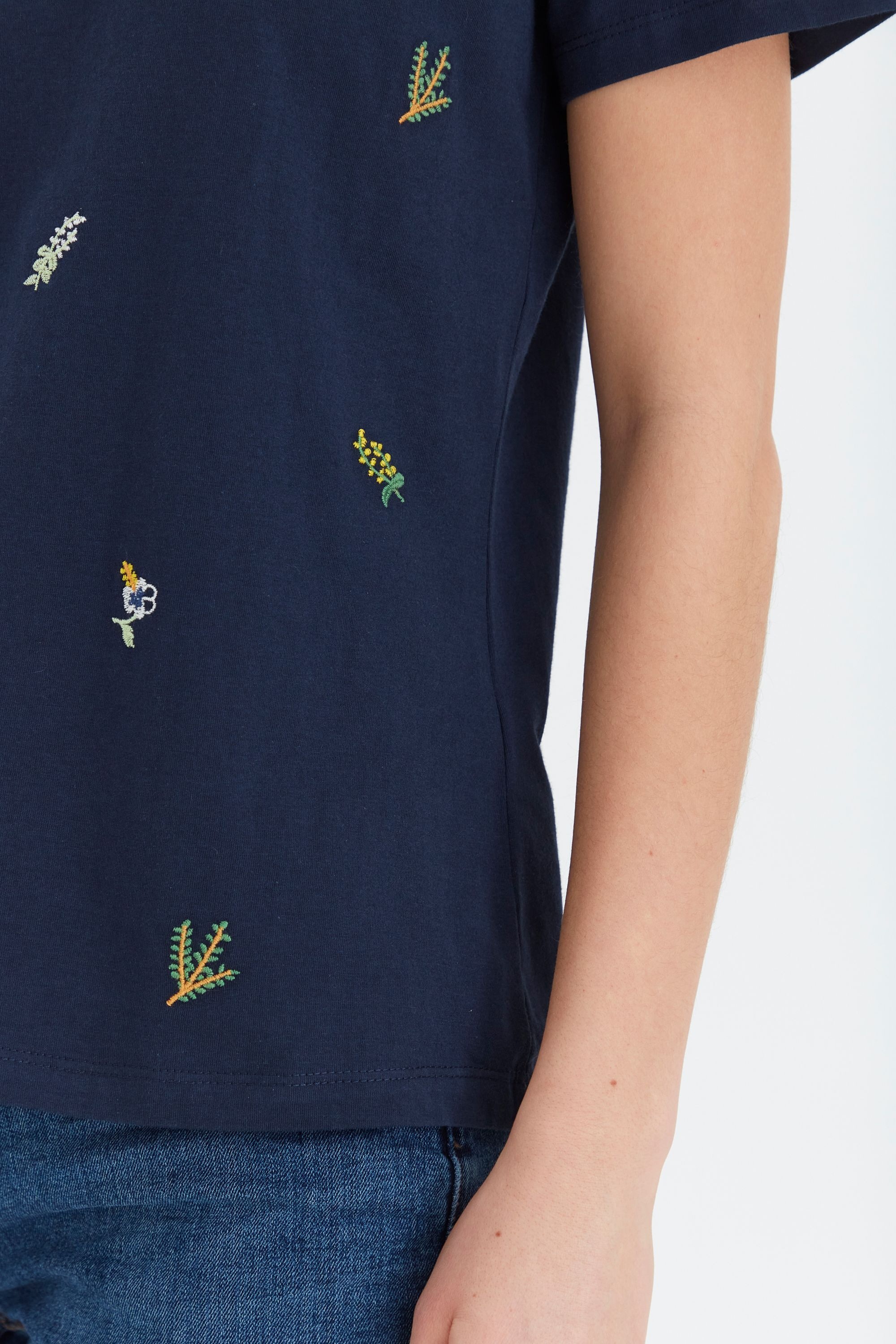 fransa T-Shirt »T-Shirt FRFxtembroidery«