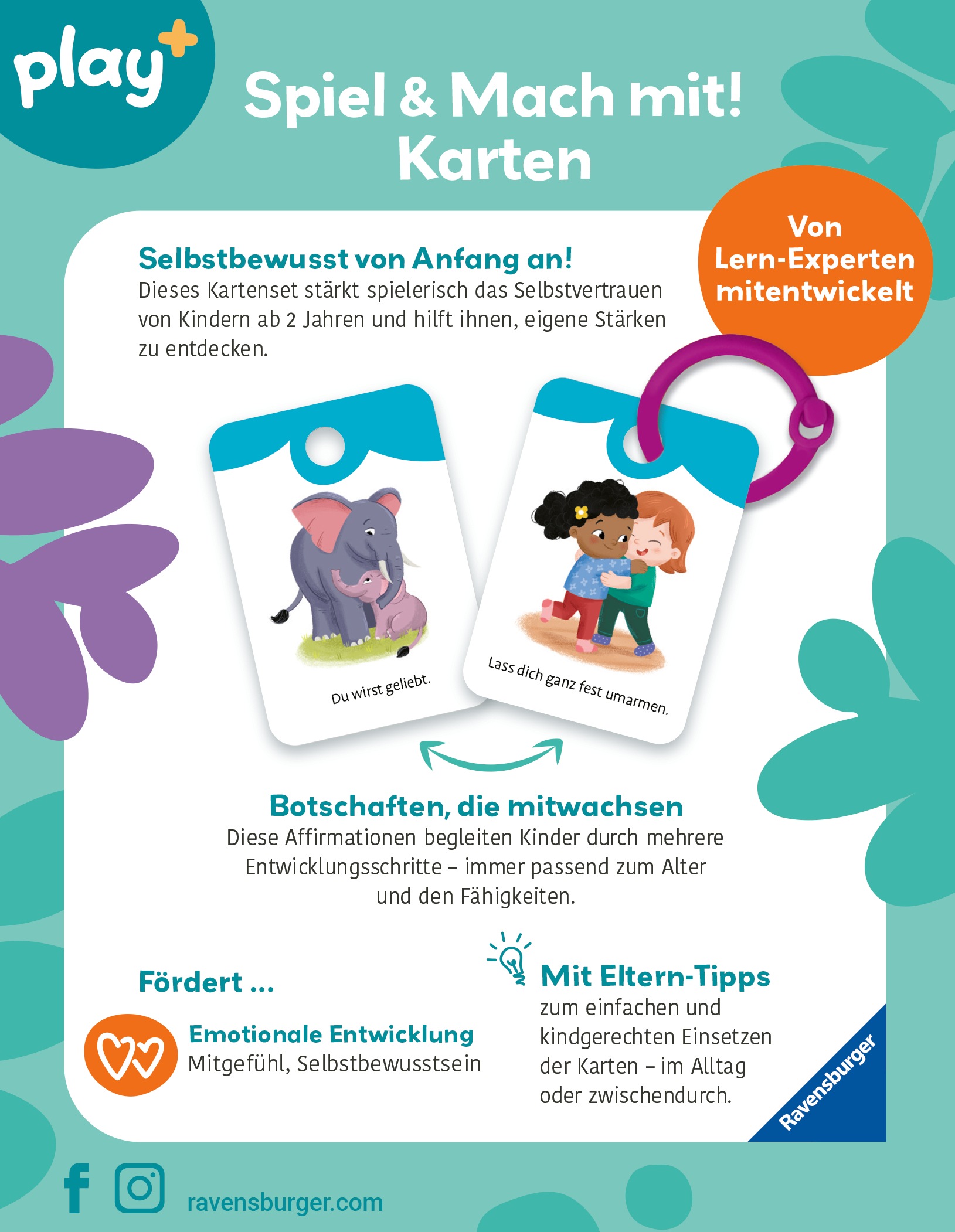 Ravensburger Spiel »Play+ Spiel und Mach mit! Karten:  Du bist toll, so wie du bist«