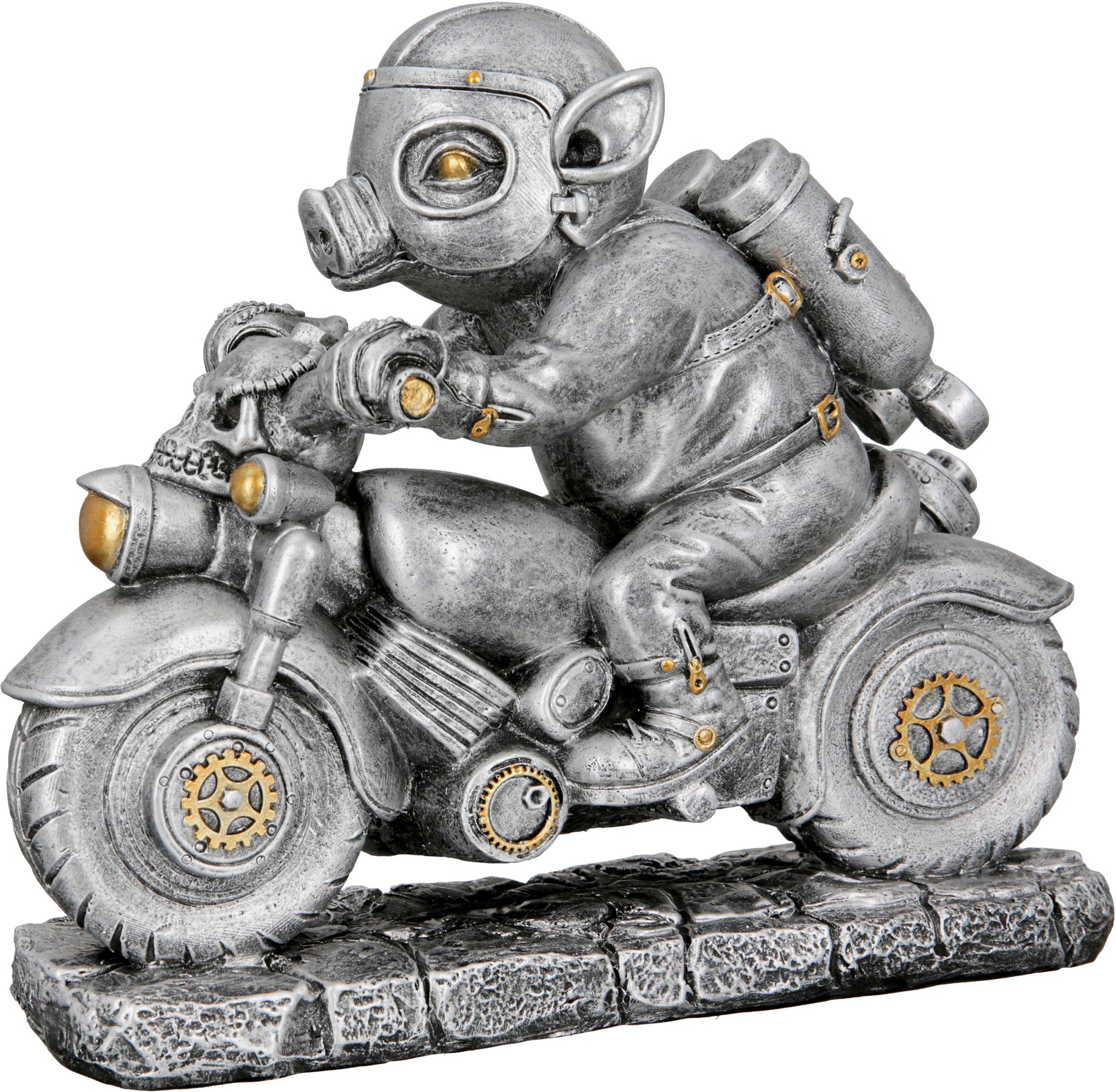 Casablanca by Gilde Tierfigur "Skulptur Steampunk Motor-Pig"