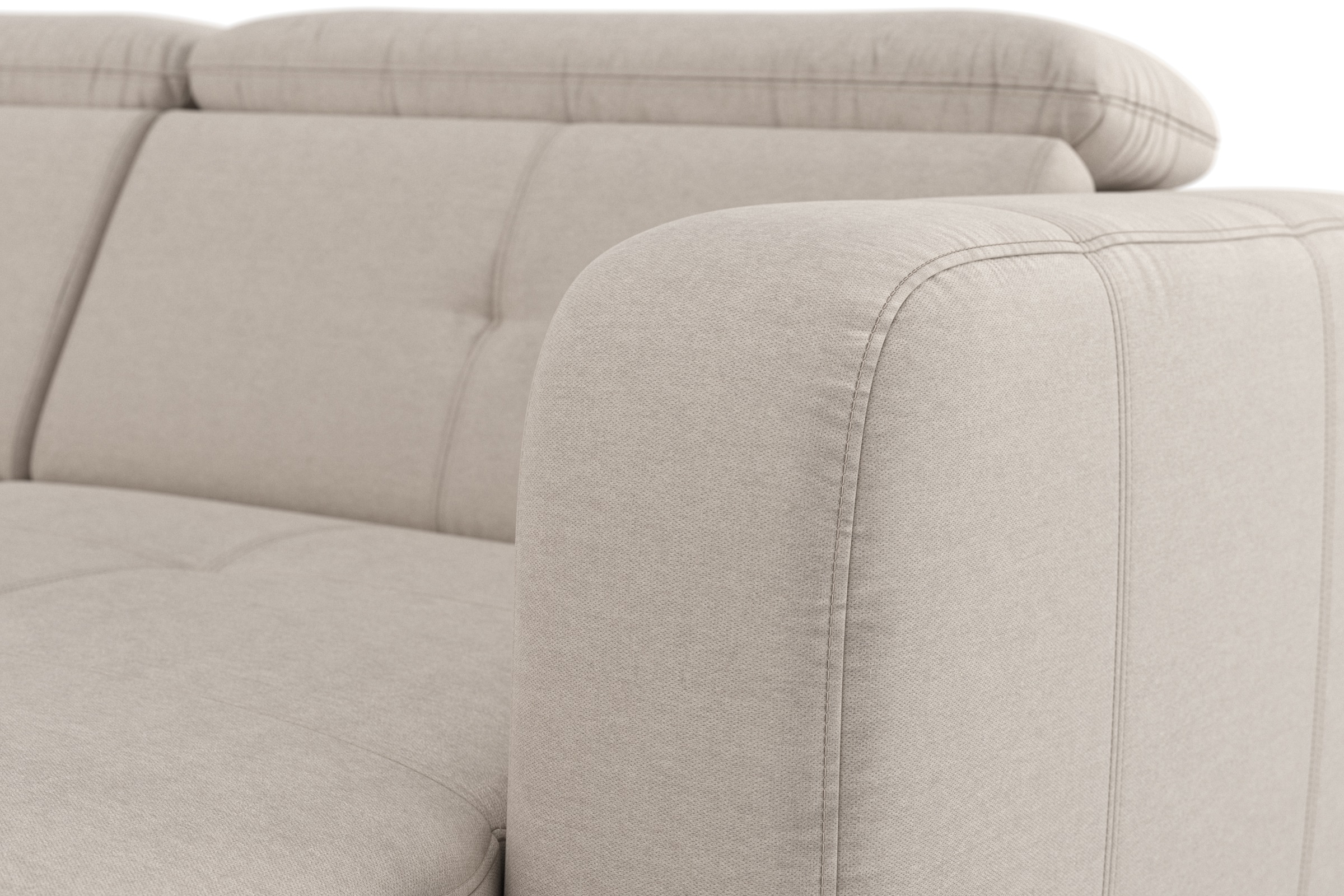 sit&more Wohnlandschaft »Belluci U-Form«, Kopfteilverstellung und Federkern, wahlweise mit Bettfunktion