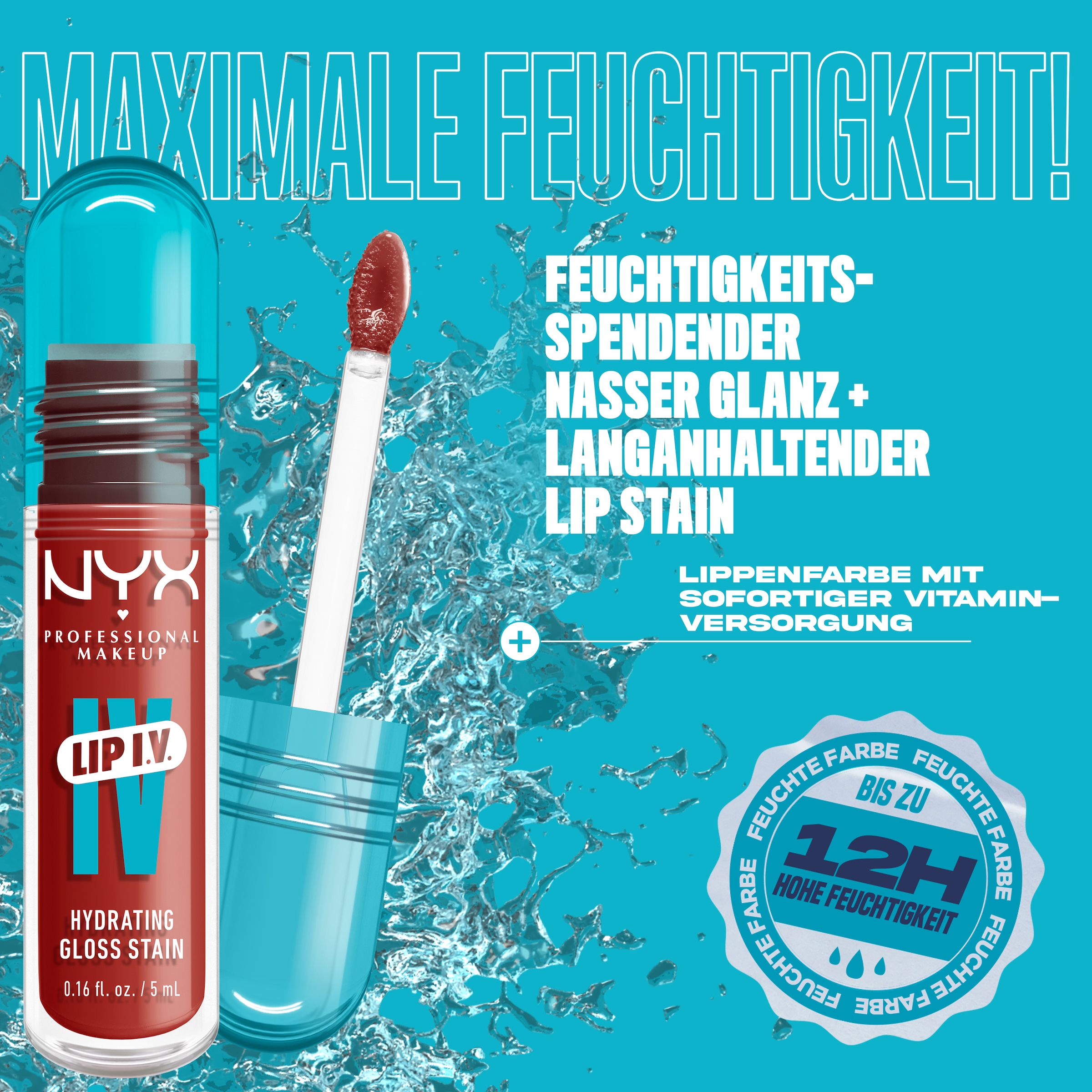 NYX PROFESSIONAL MAKEUP Lipgloss »LIP IV GLOSS SERUM« gibt den Lippen einen unwiderstehlichen Wet-Look