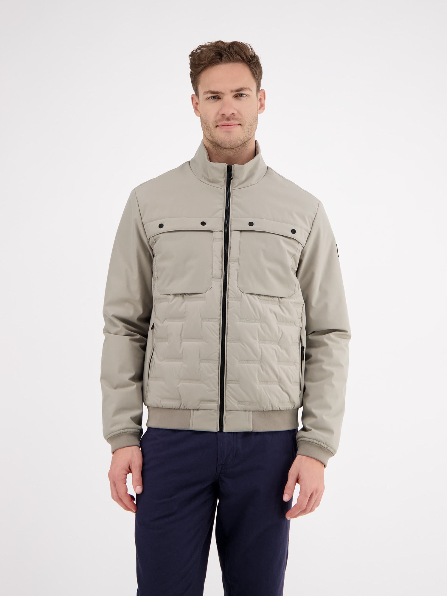 LERROS Steppjacke »LERROS Sportiver Blouson, gesteppt«, ohne Kapuze, Wasser- und windabweisend, atmungsaktiv
