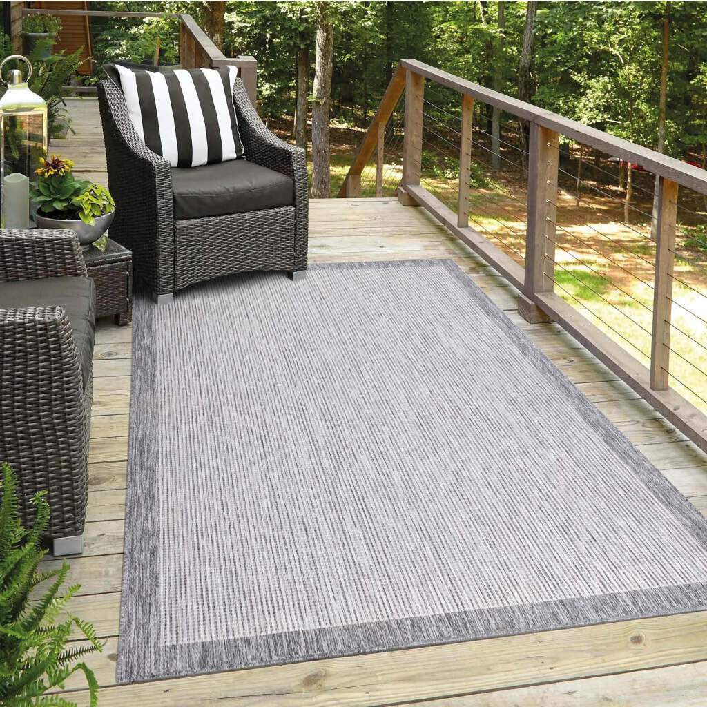 Carpet City Teppich »Outdoor«, rechteckig, UV-beständig, Flachgewebe, auch in quadratischer Form erhältlich