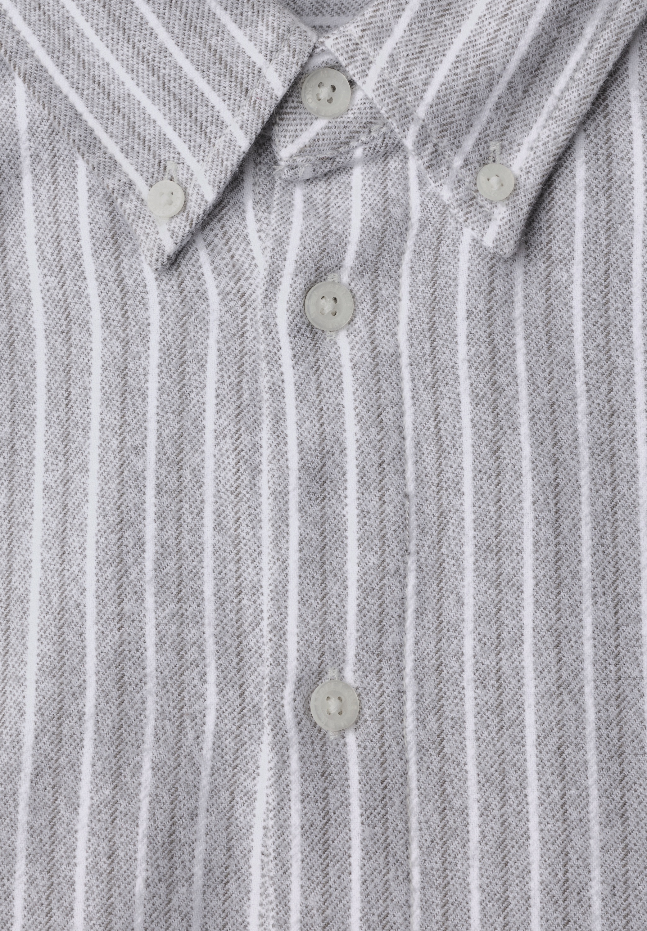 STREET ONE MEN Flanellhemd aus reiner Baumwolle