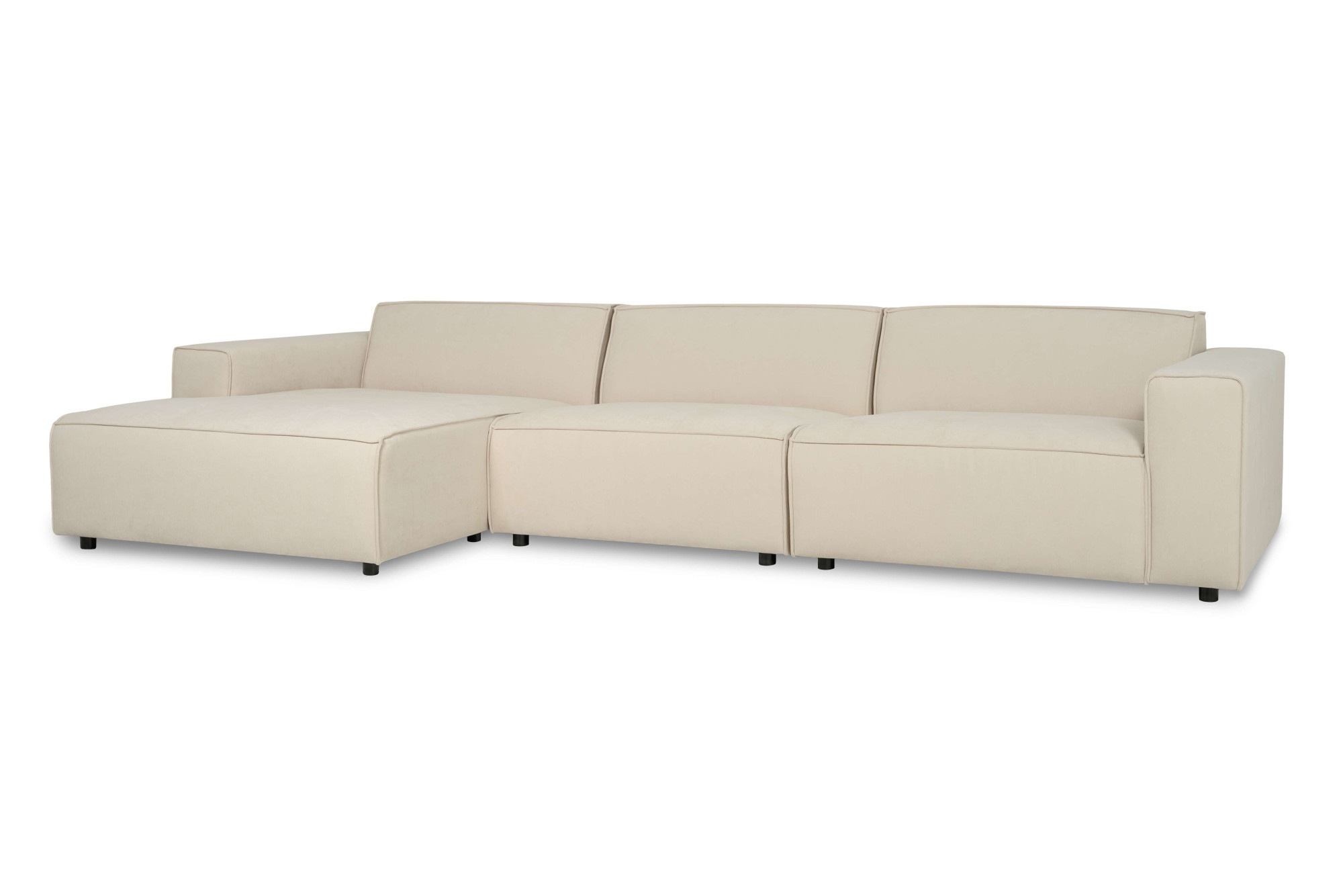 OTTO home Ecksofa »Jorrena, extra weicher Chenille-Stoff« L-Form, 3 Komfortstufen, Breite 346 cm, mit Wellenunterfederung