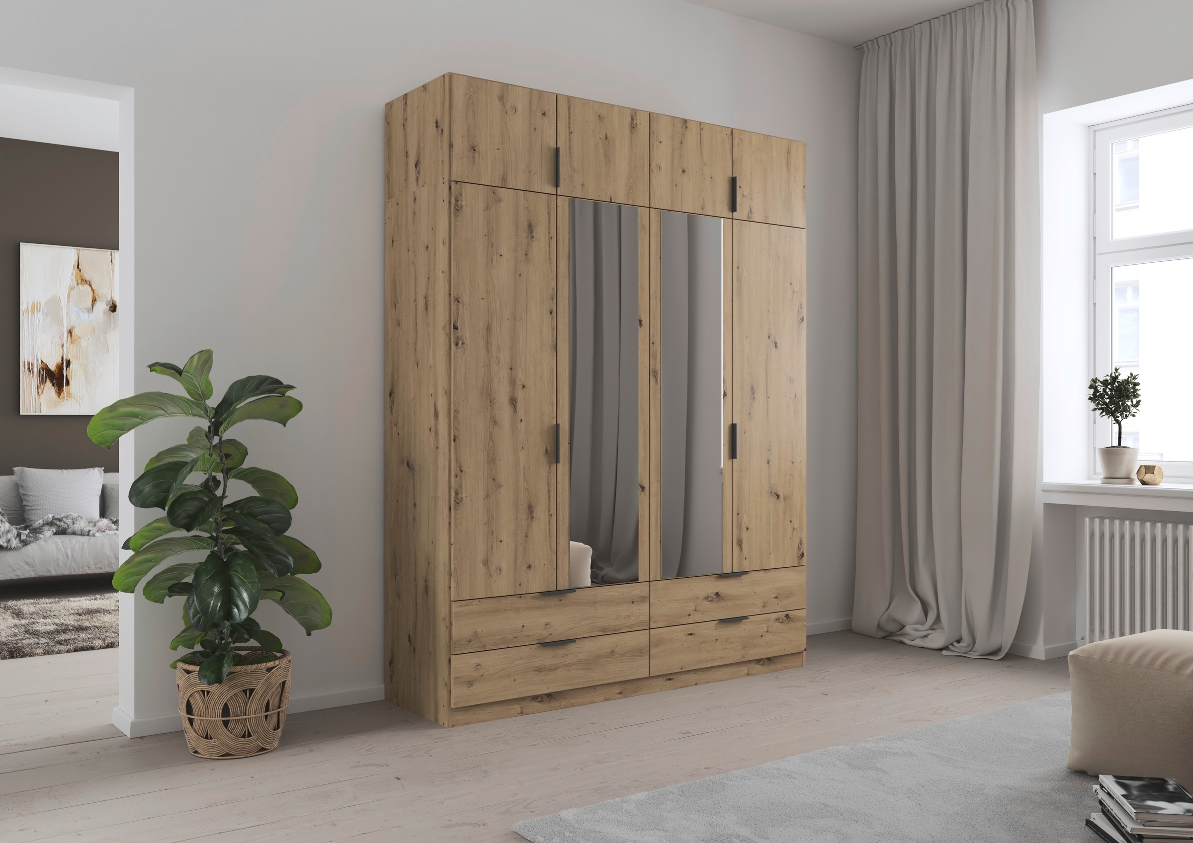 rauch Kleiderschrank "Drehtürenschrank Schrank Garderobe Ankleide Schlafzim günstig online kaufen